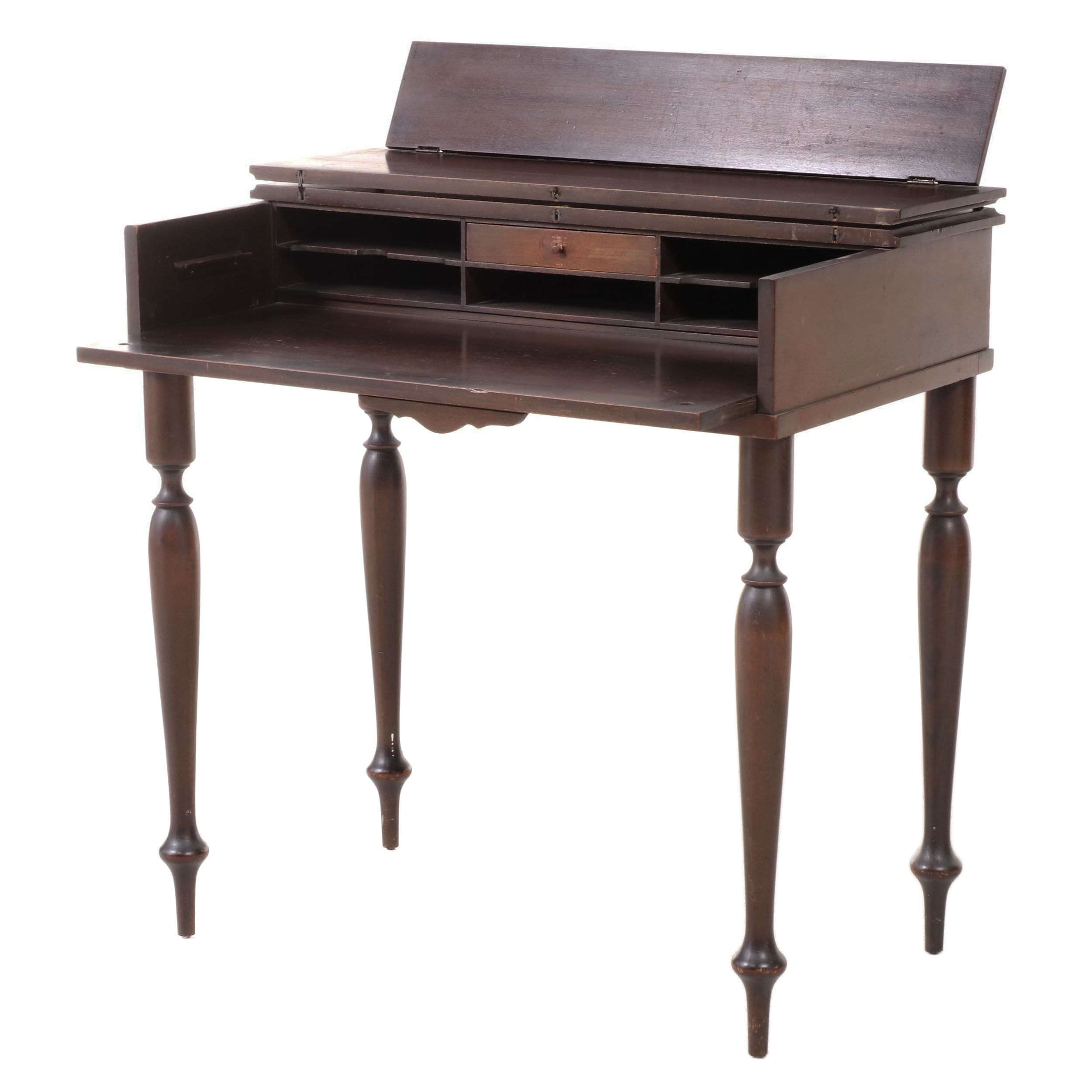 Colonial Mfg. Co. Federal Style Mahogany Spinet Desk, Early 20th Century