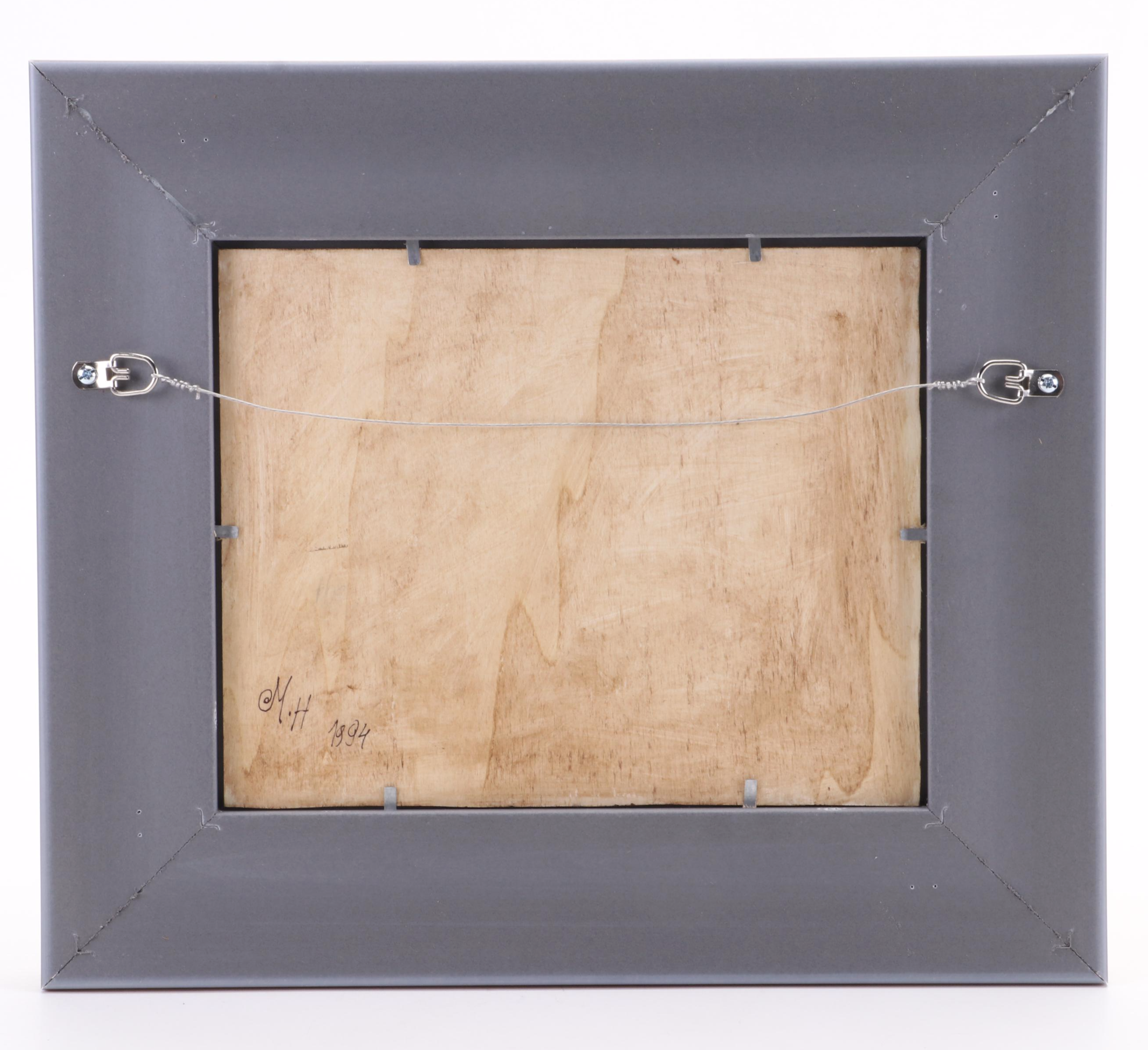 Acrylic Painting of Shaggy Cow, 1994