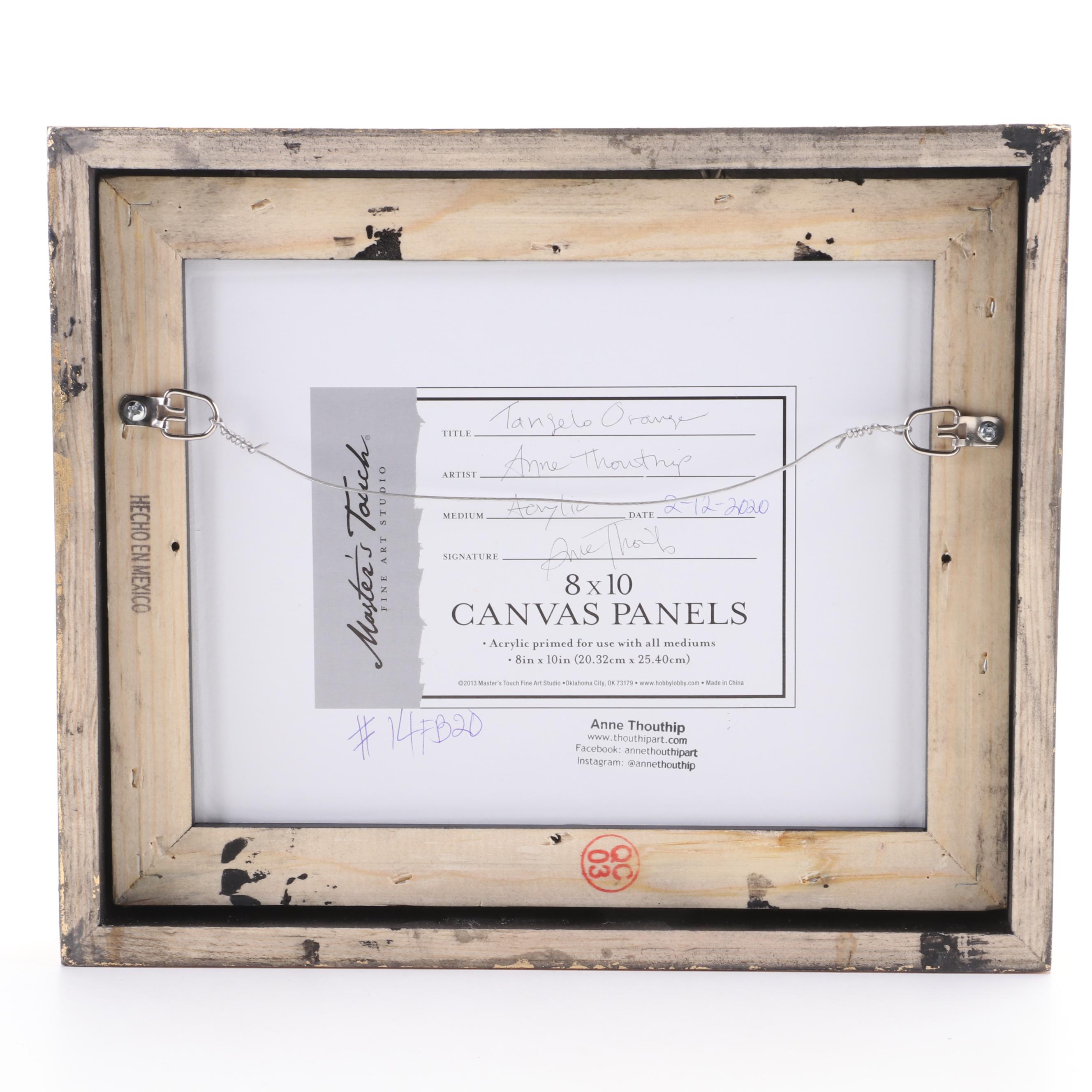 Anne Thouthip Acrylic Painting "Tangelo Orange," 2020