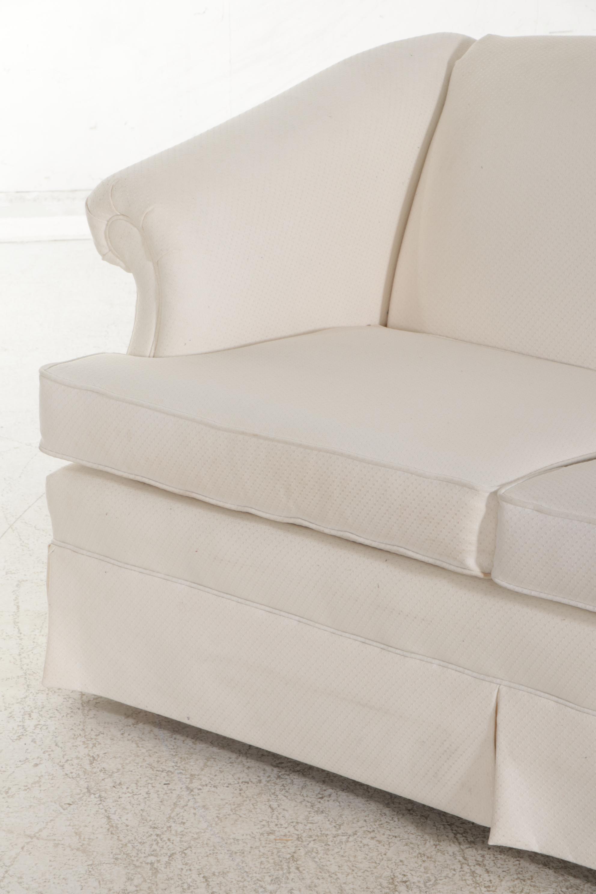 Fine Designs Chippendale Style Camelback Upholstered Sofa, Late 20th Century