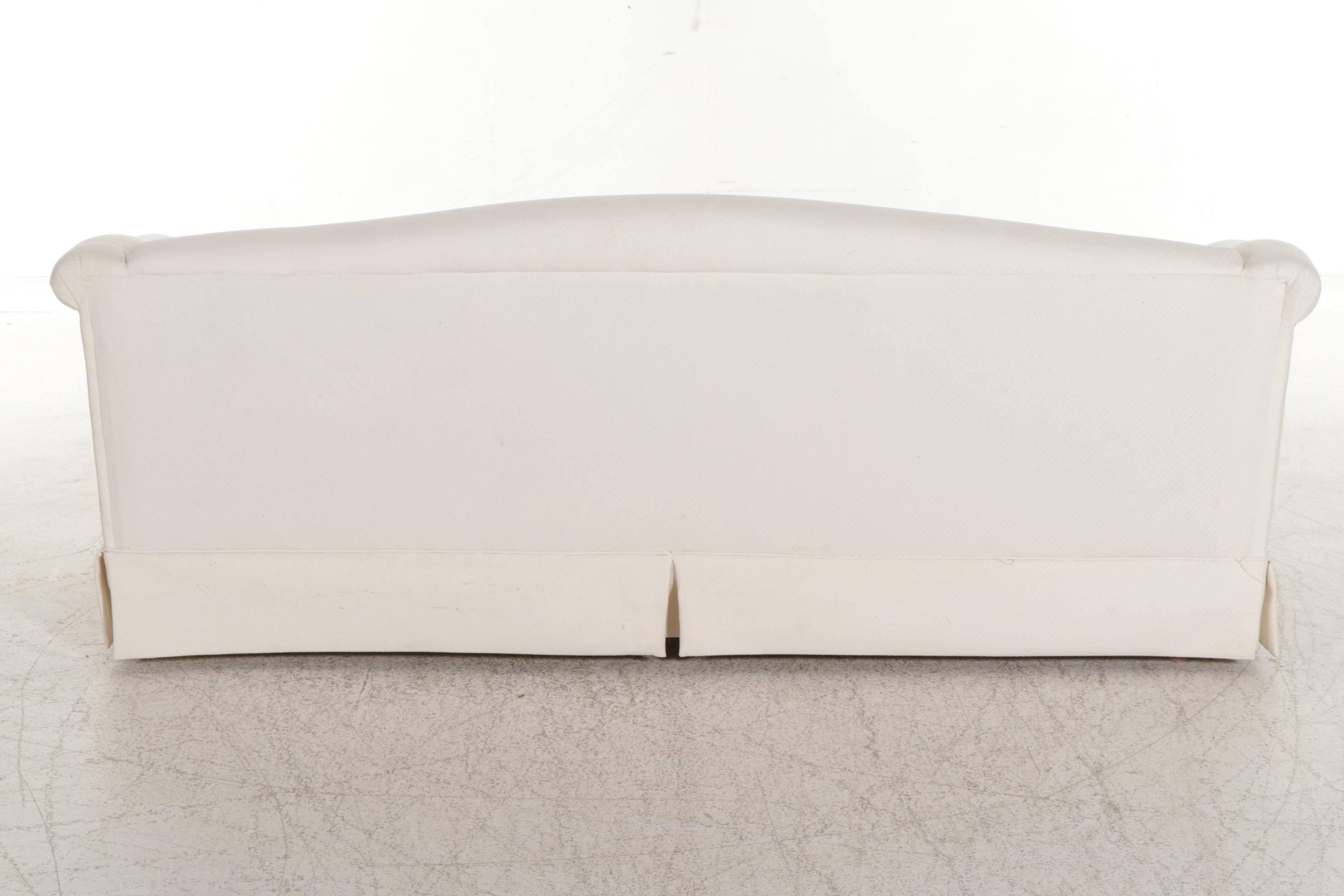 Fine Designs Chippendale Style Camelback Upholstered Sofa, Late 20th Century