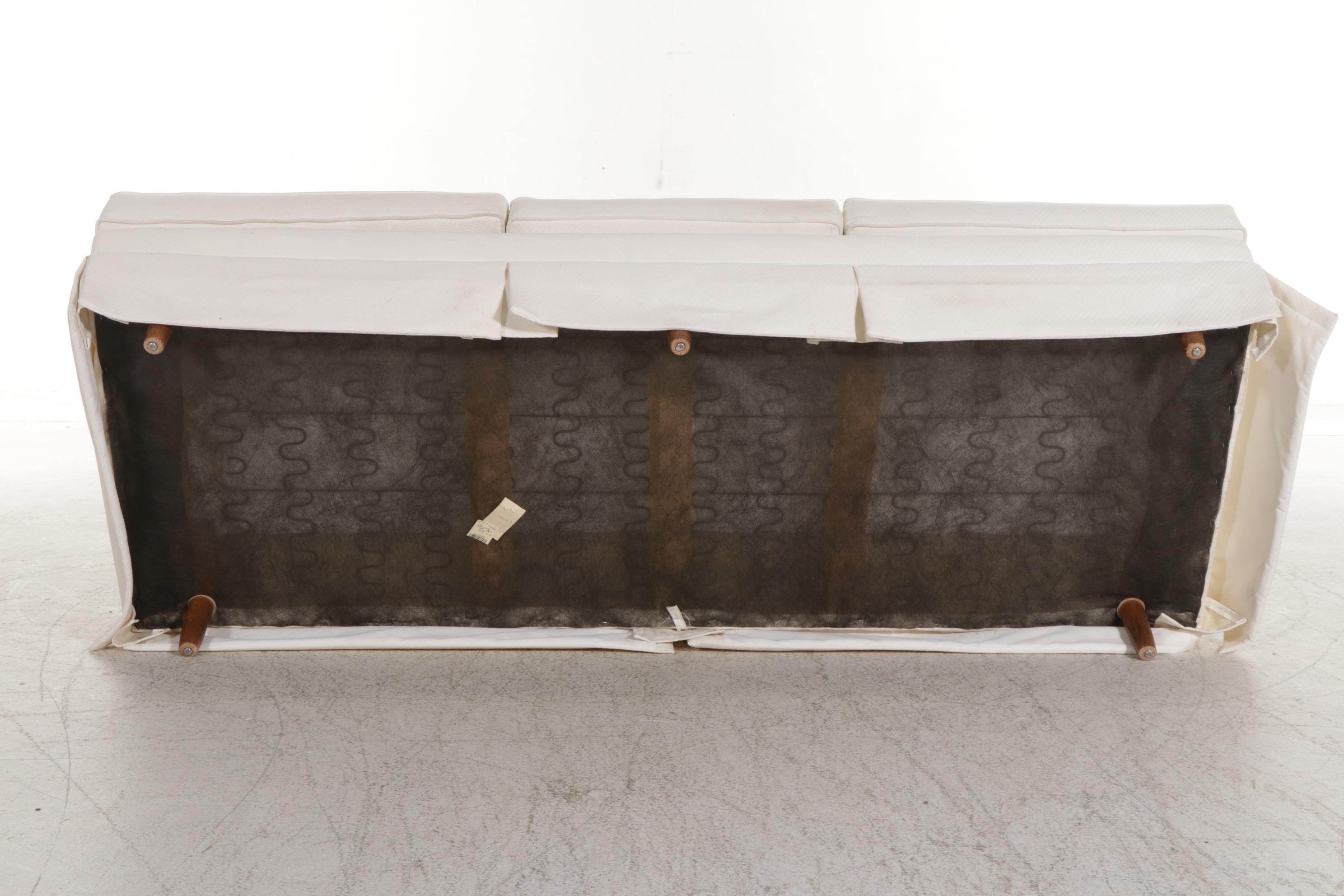 Fine Designs Chippendale Style Camelback Upholstered Sofa, Late 20th Century