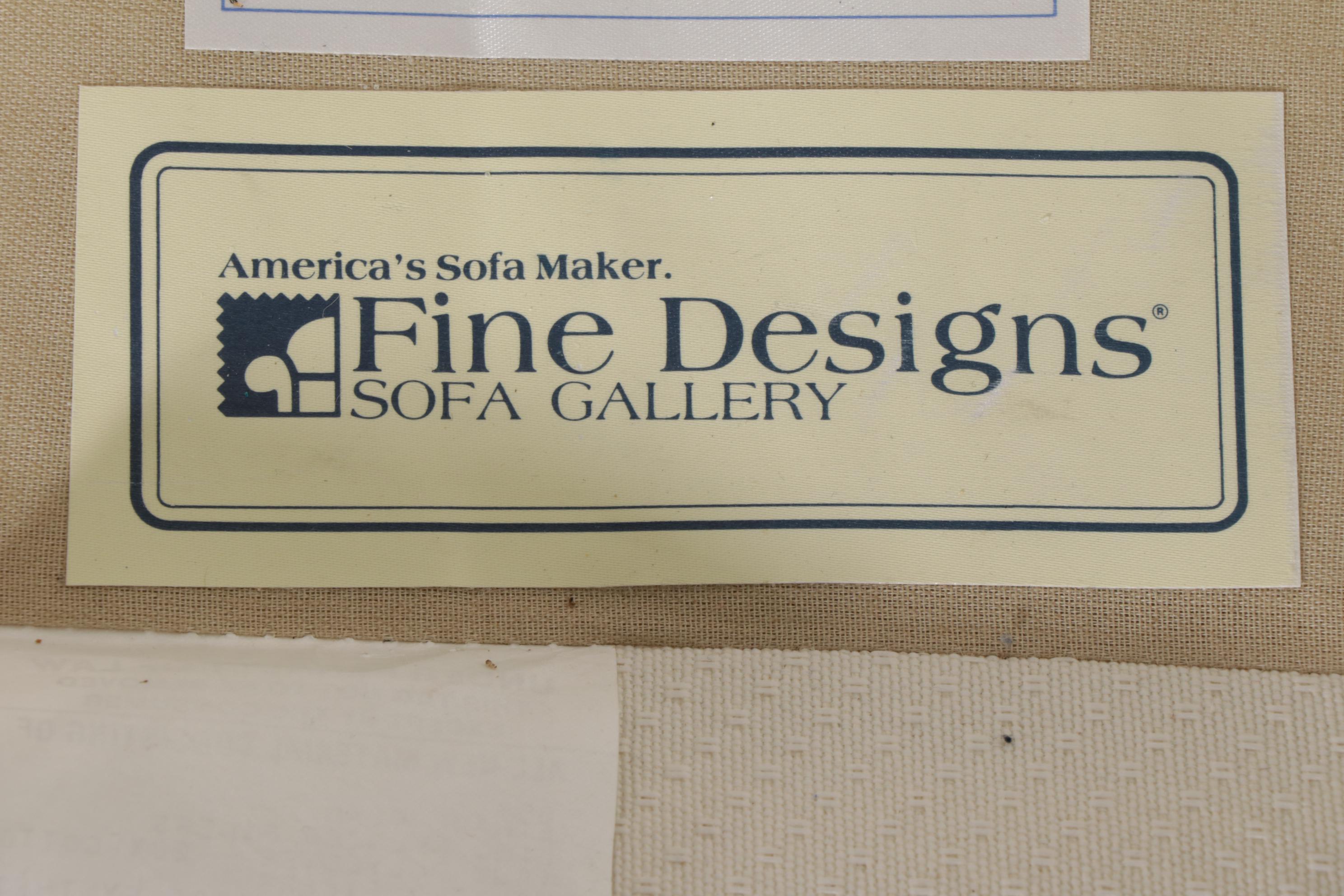 Fine Designs Chippendale Style Camelback Upholstered Sofa, Late 20th Century