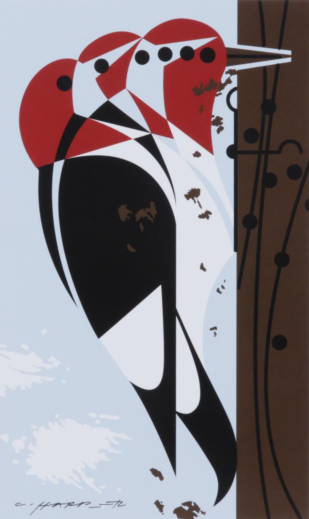 Offset Lithograph After Charley Harper "Headbanger," 21st Century