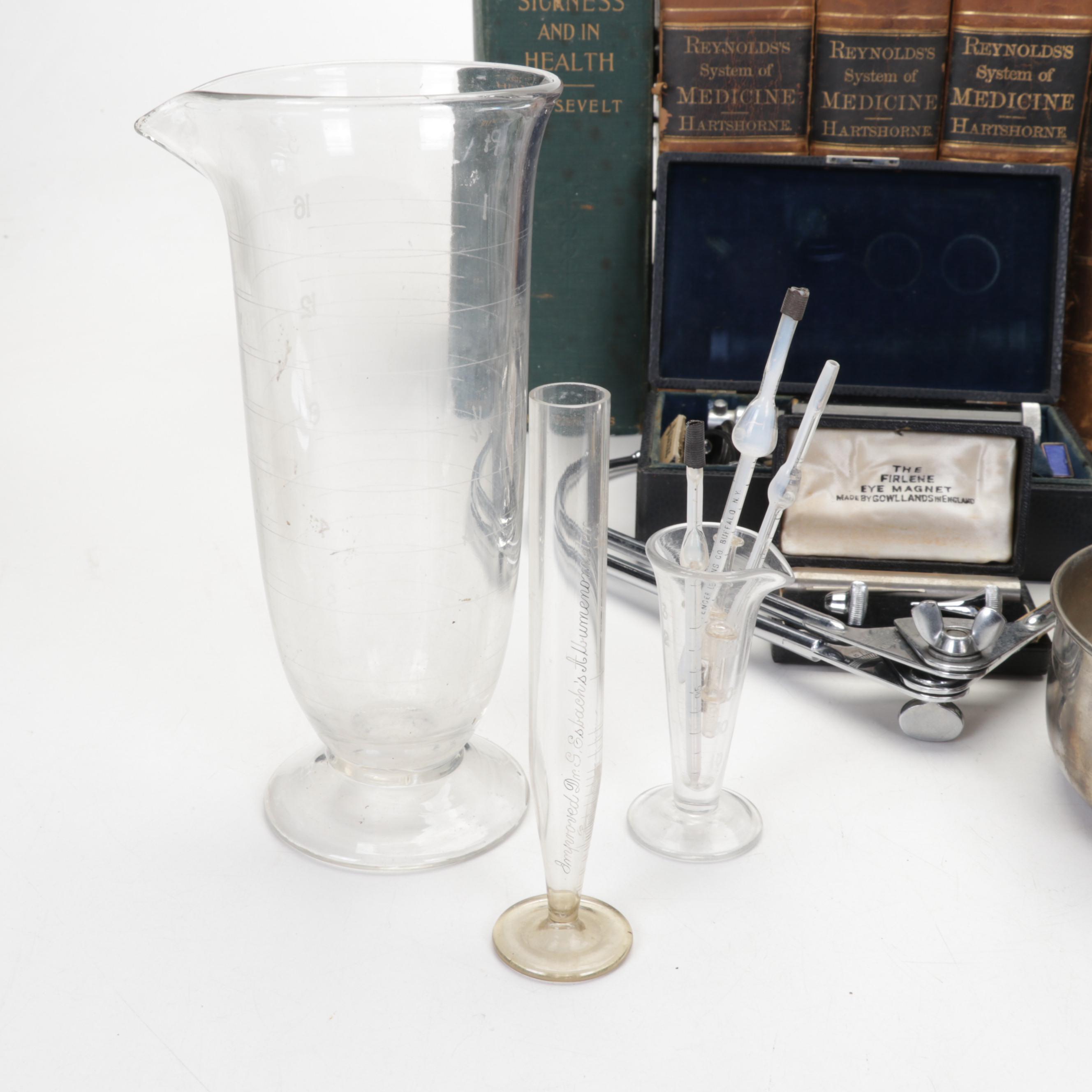 Medical Equipment Supplies and Books Featuring "In Sickness And In Health"