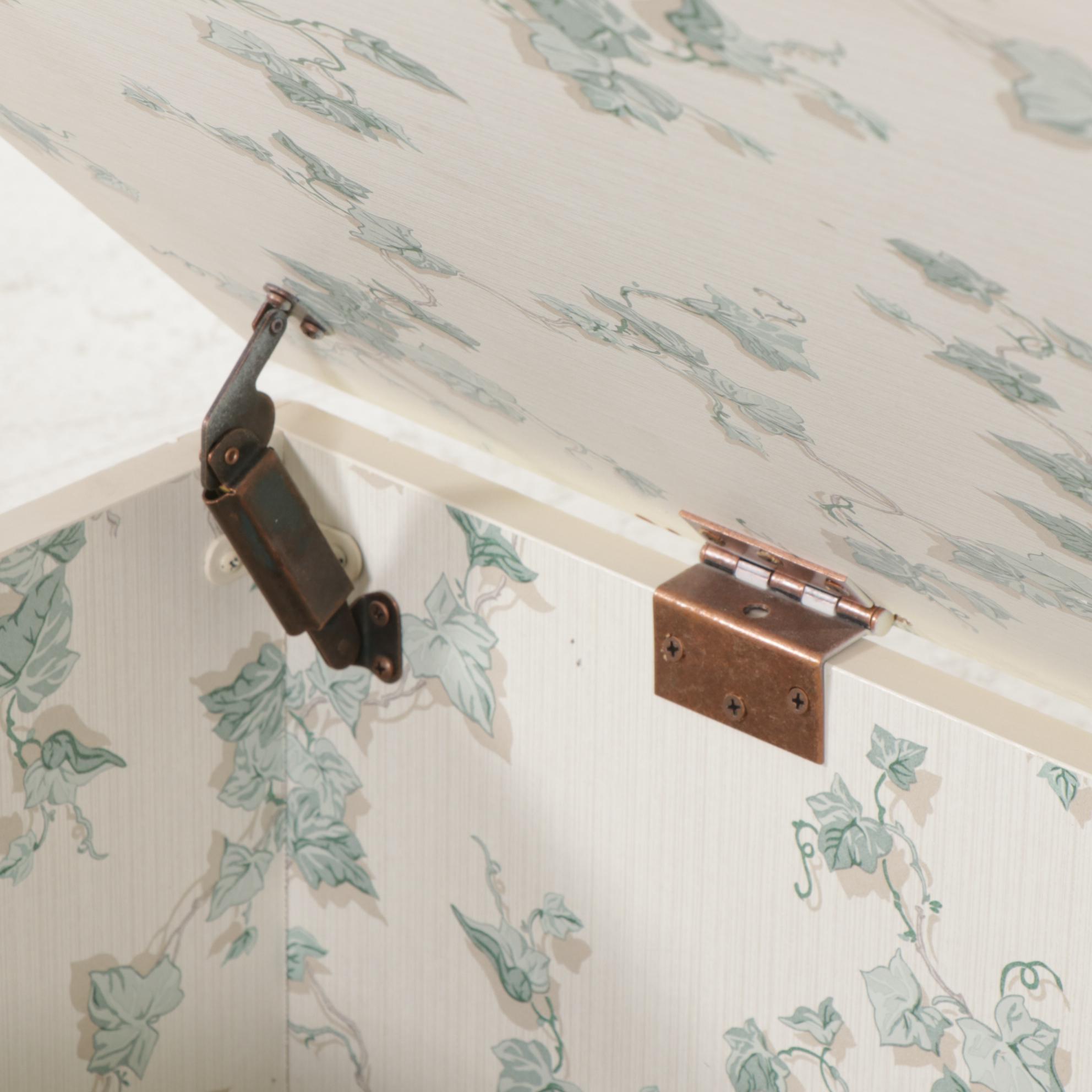 Cream-Painted Faux Apothecary Style Lift-Lid Storage Coffee Table