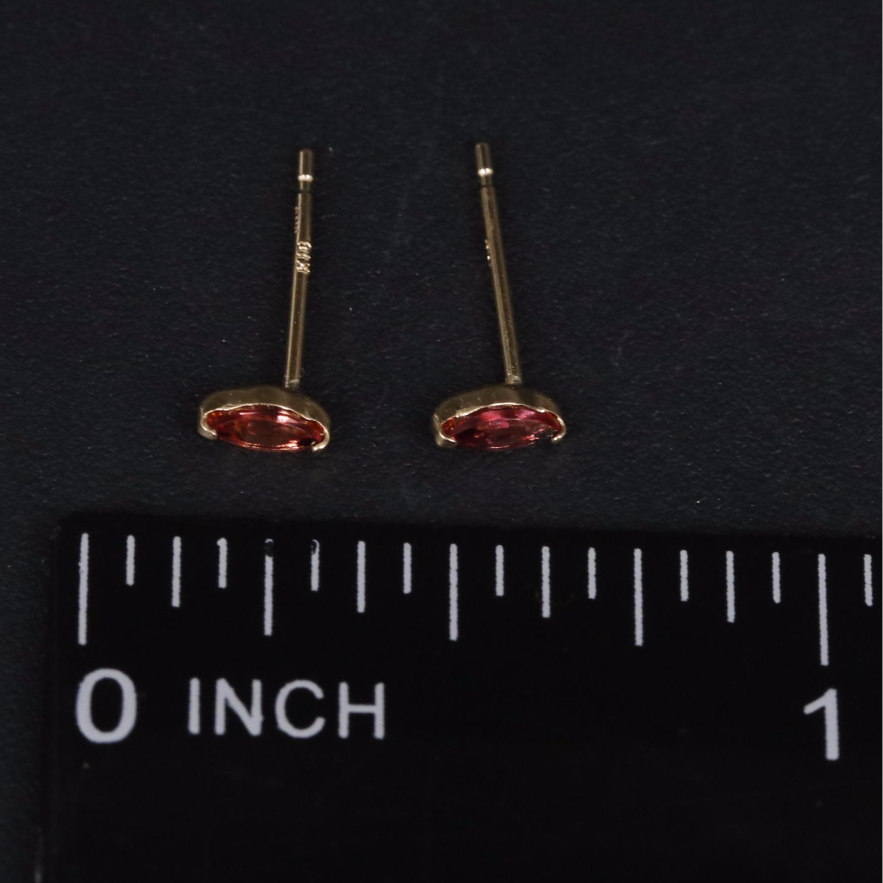 18K Spinel Stud Earrings