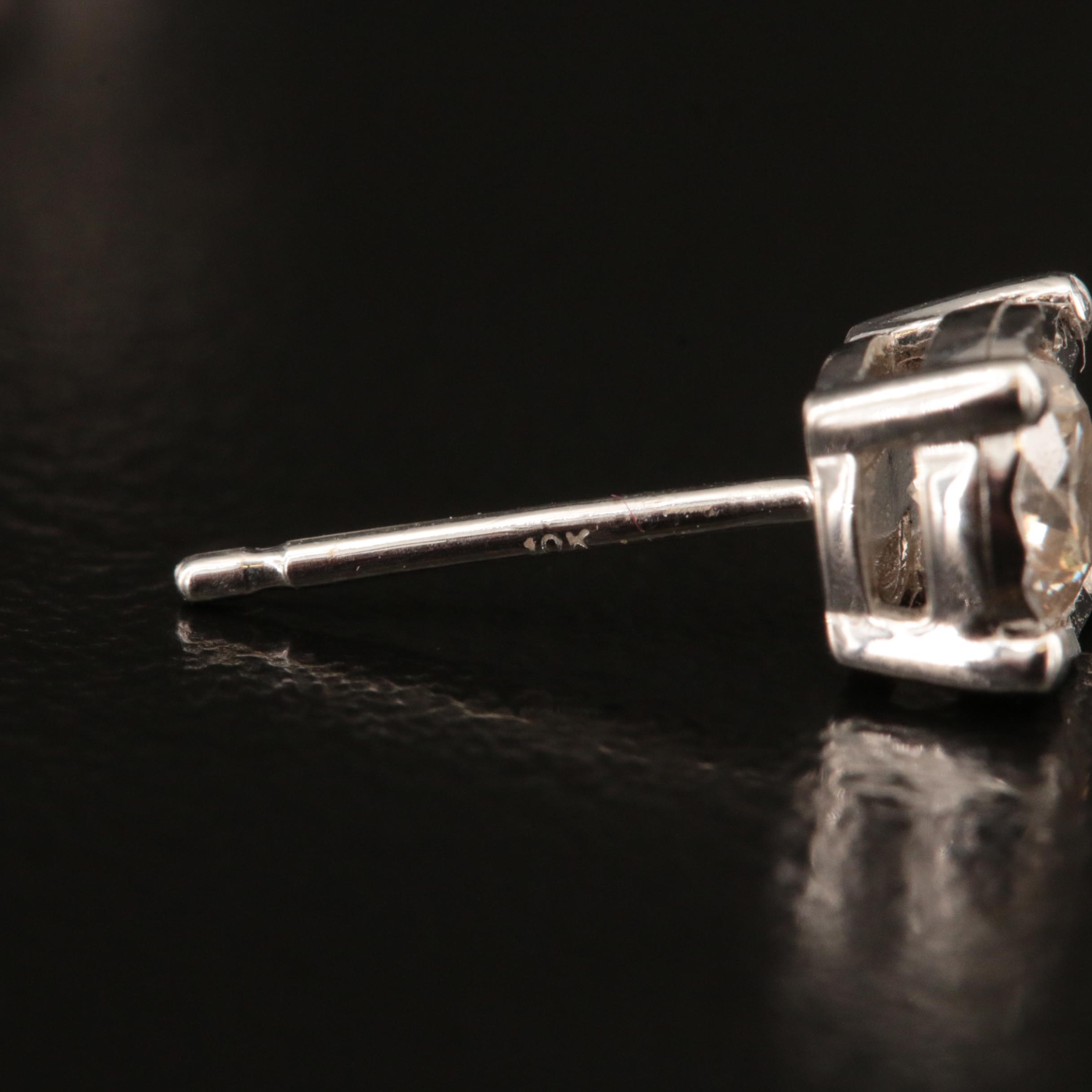 10K 0.60 CTW Diamond Stud Earrings