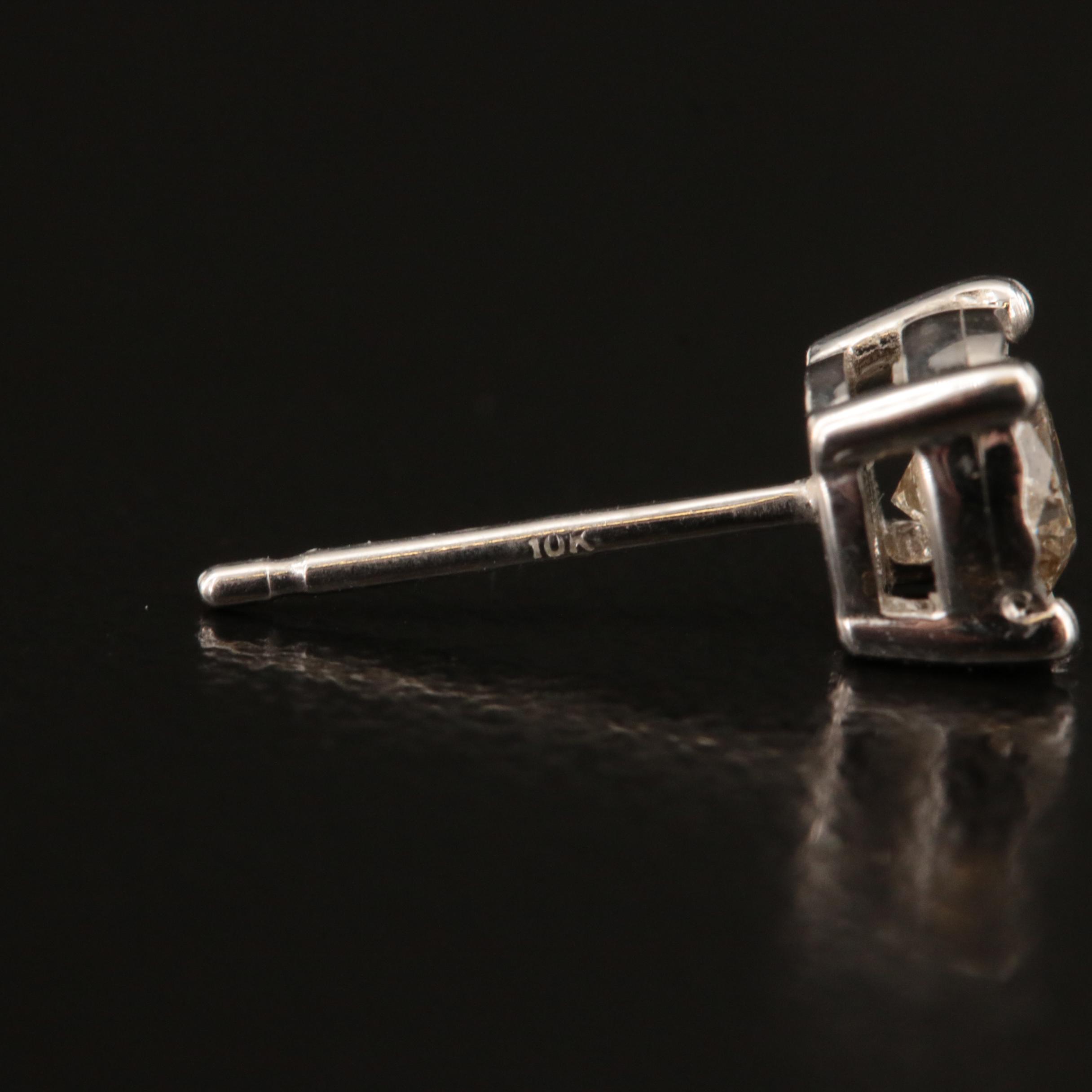 10K 0.60 CTW Diamond Stud Earrings