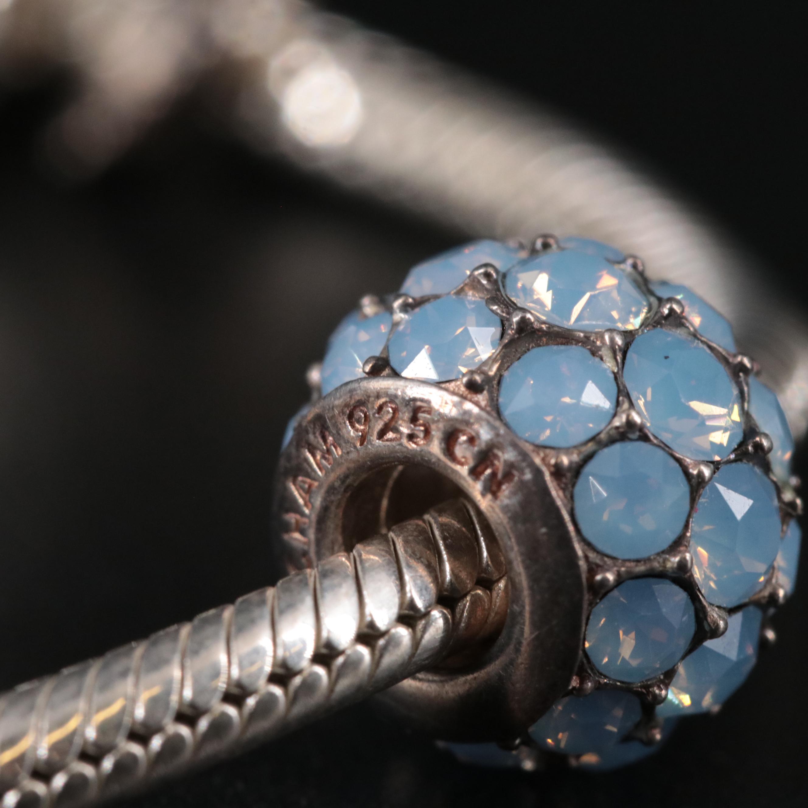 Sterling Bracelet with Bridal Themed Charms