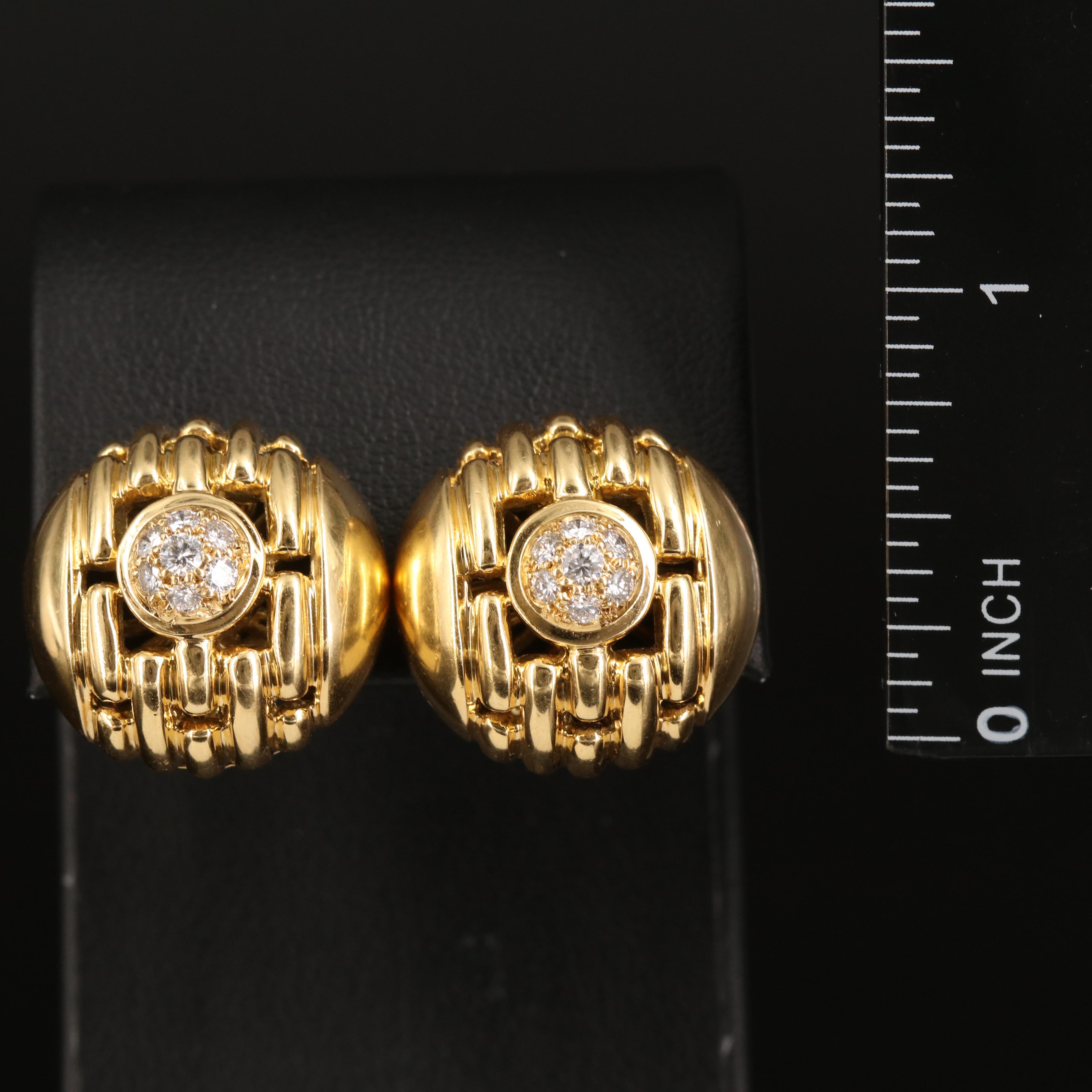Movado 18K 0.60 CTW Diamond Earrings
