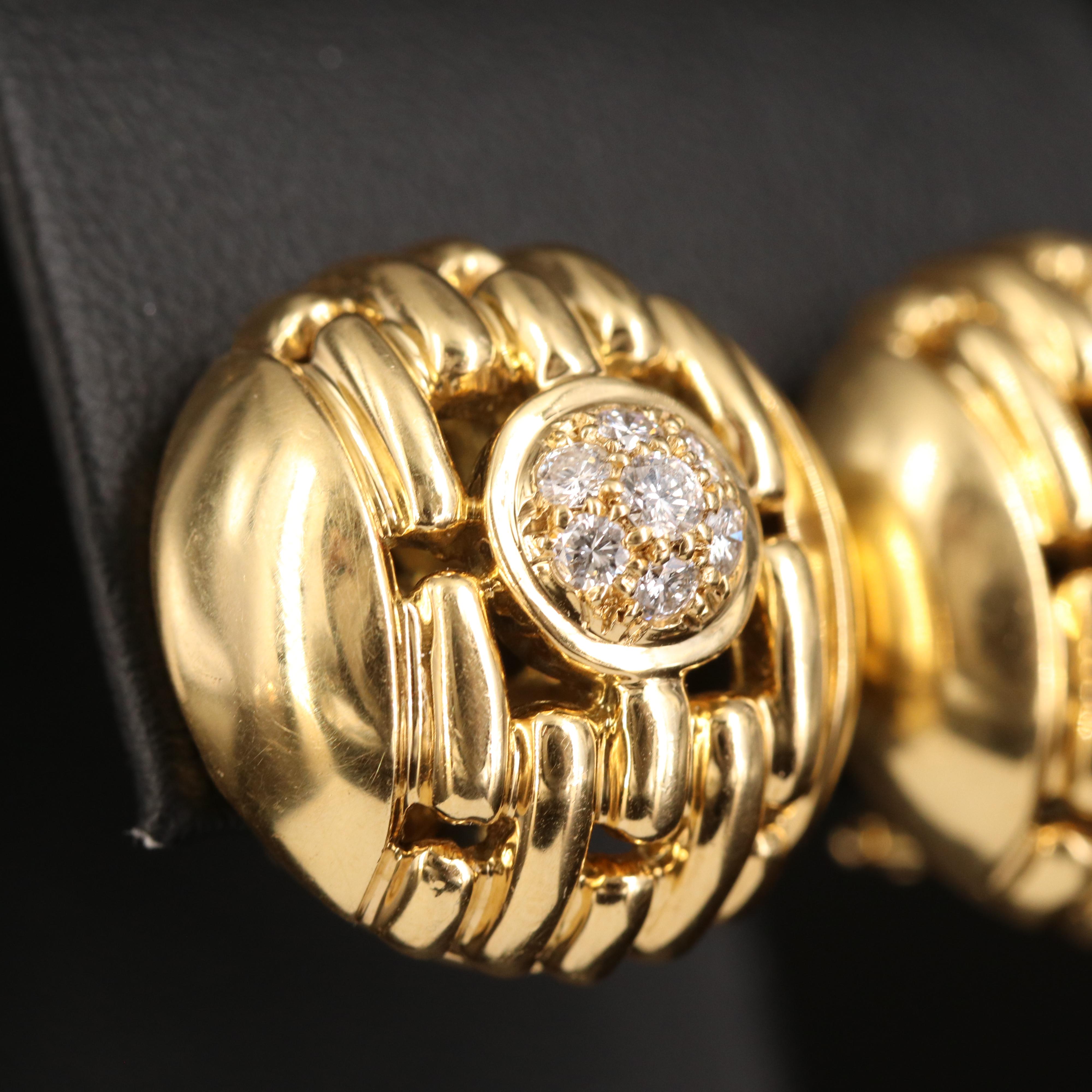 Movado 18K 0.60 CTW Diamond Earrings