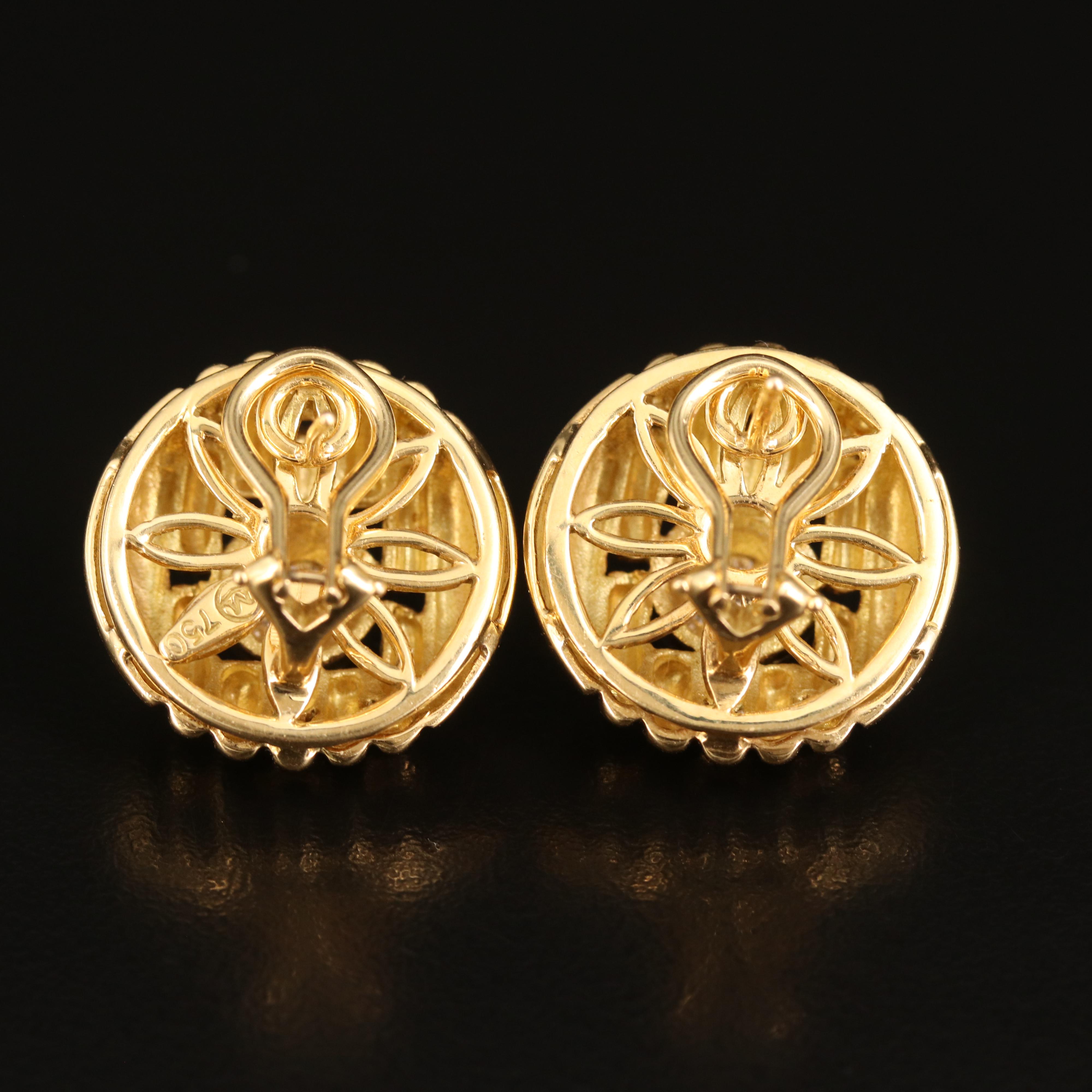 Movado 18K 0.60 CTW Diamond Earrings