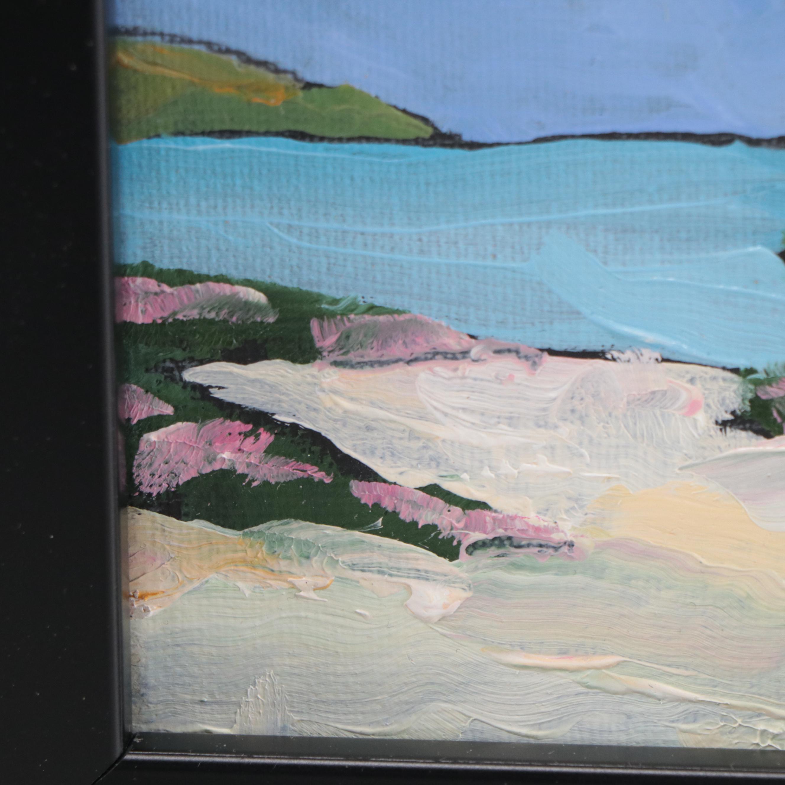 Oil Painting of Coastal Landscape