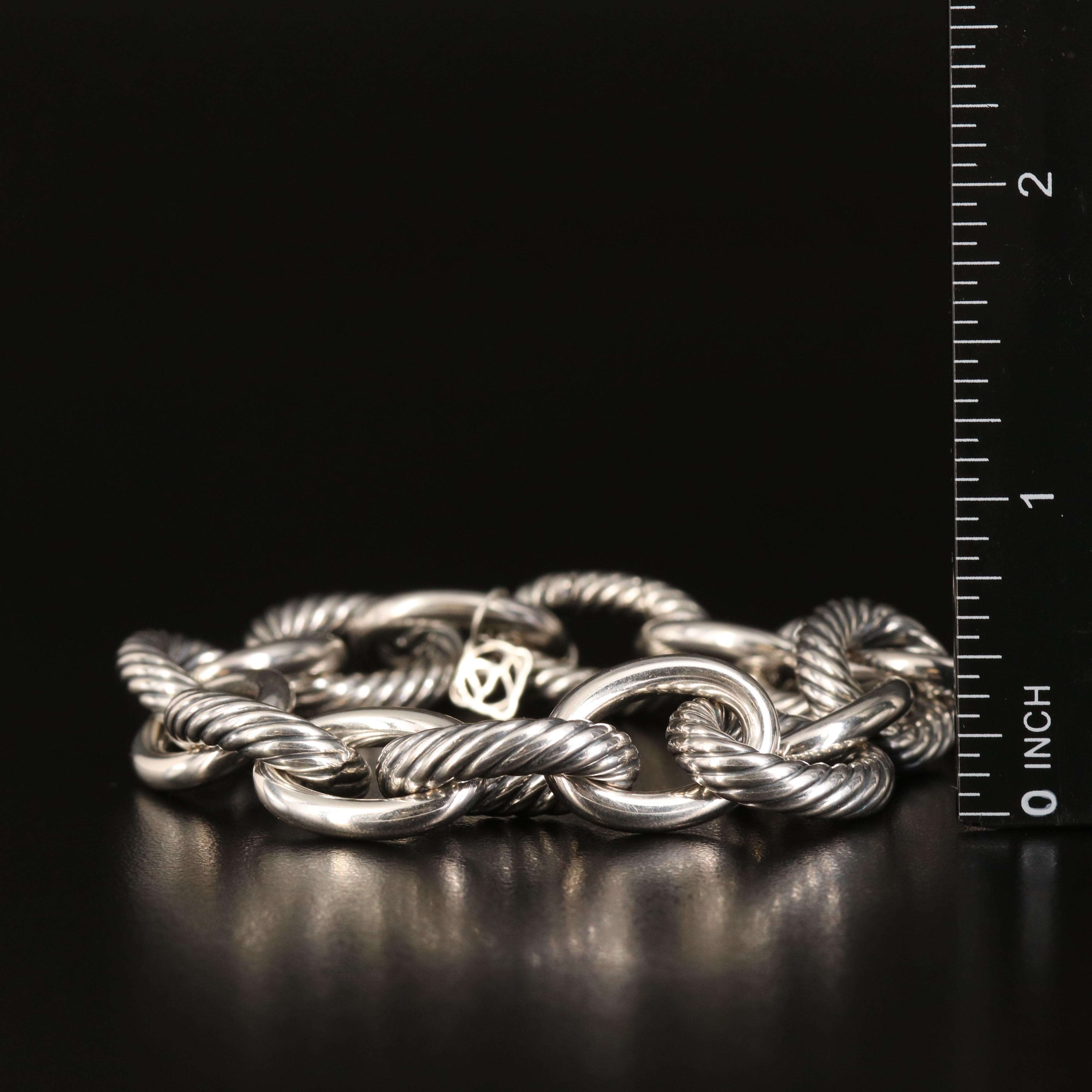 David Yurman Oval Link Chain Bracelet in Sterling