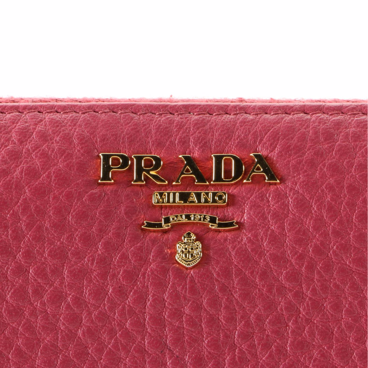 Prada Vitello Daino Leather Zip-Around Wallet