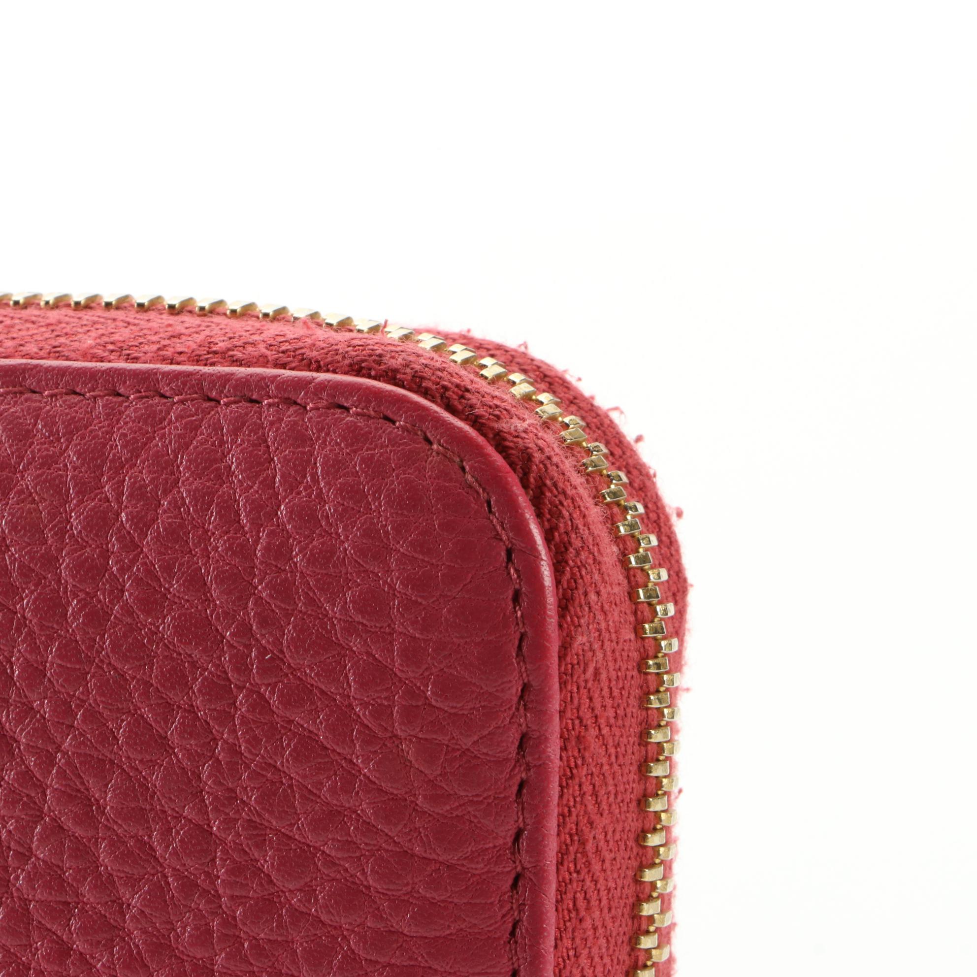 Prada Vitello Daino Leather Zip-Around Wallet