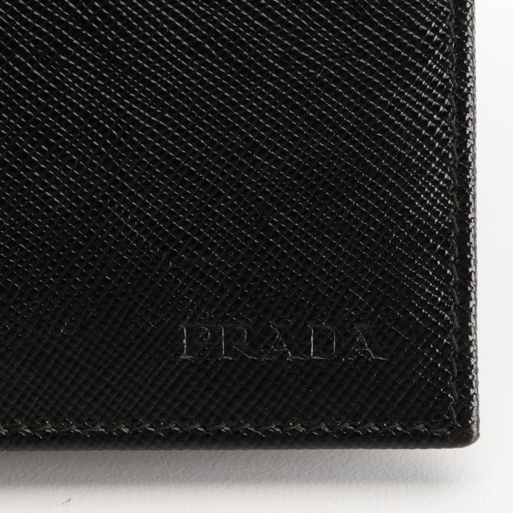 Prada Saffiano Leather Checkbook Cover