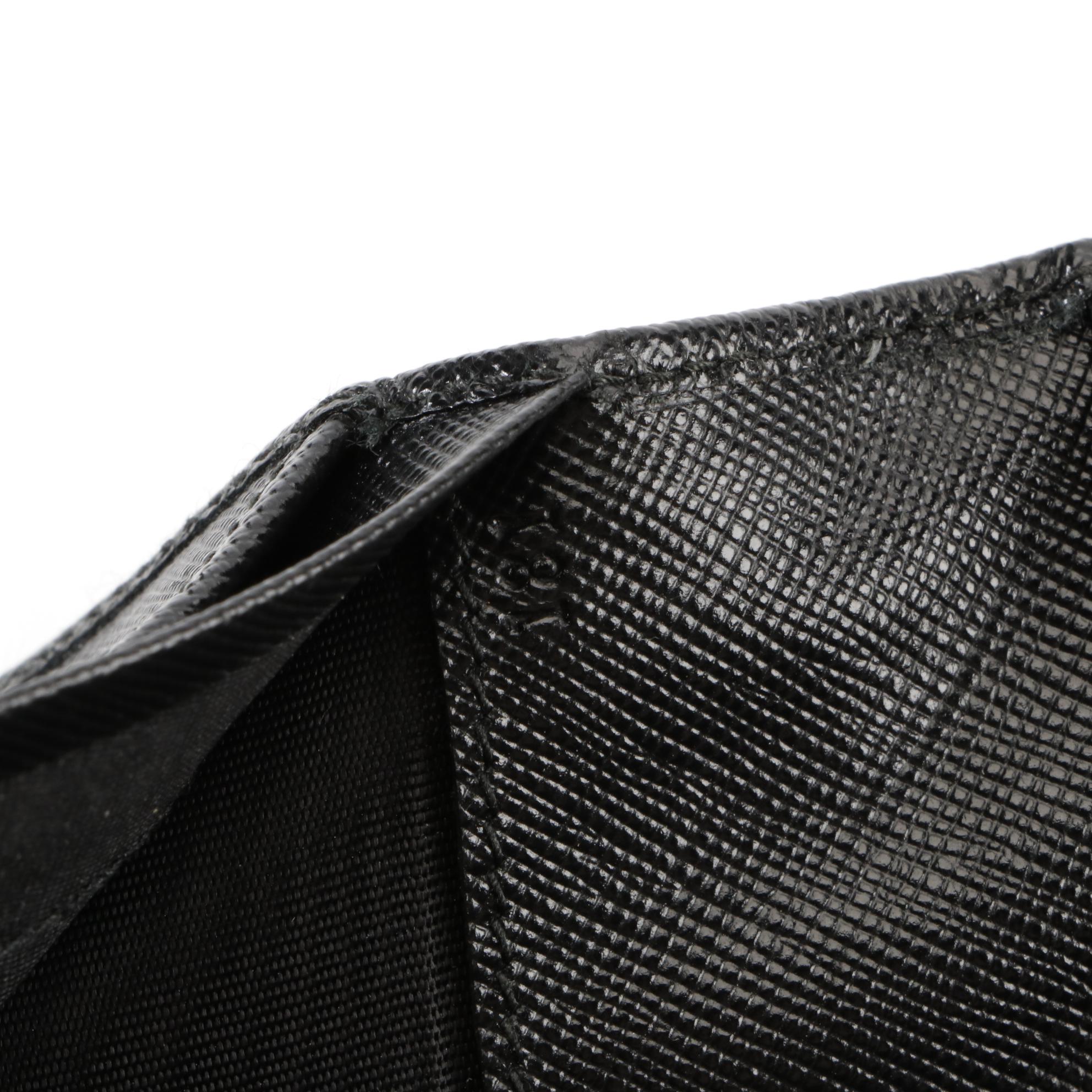 Prada Saffiano Leather Checkbook Cover