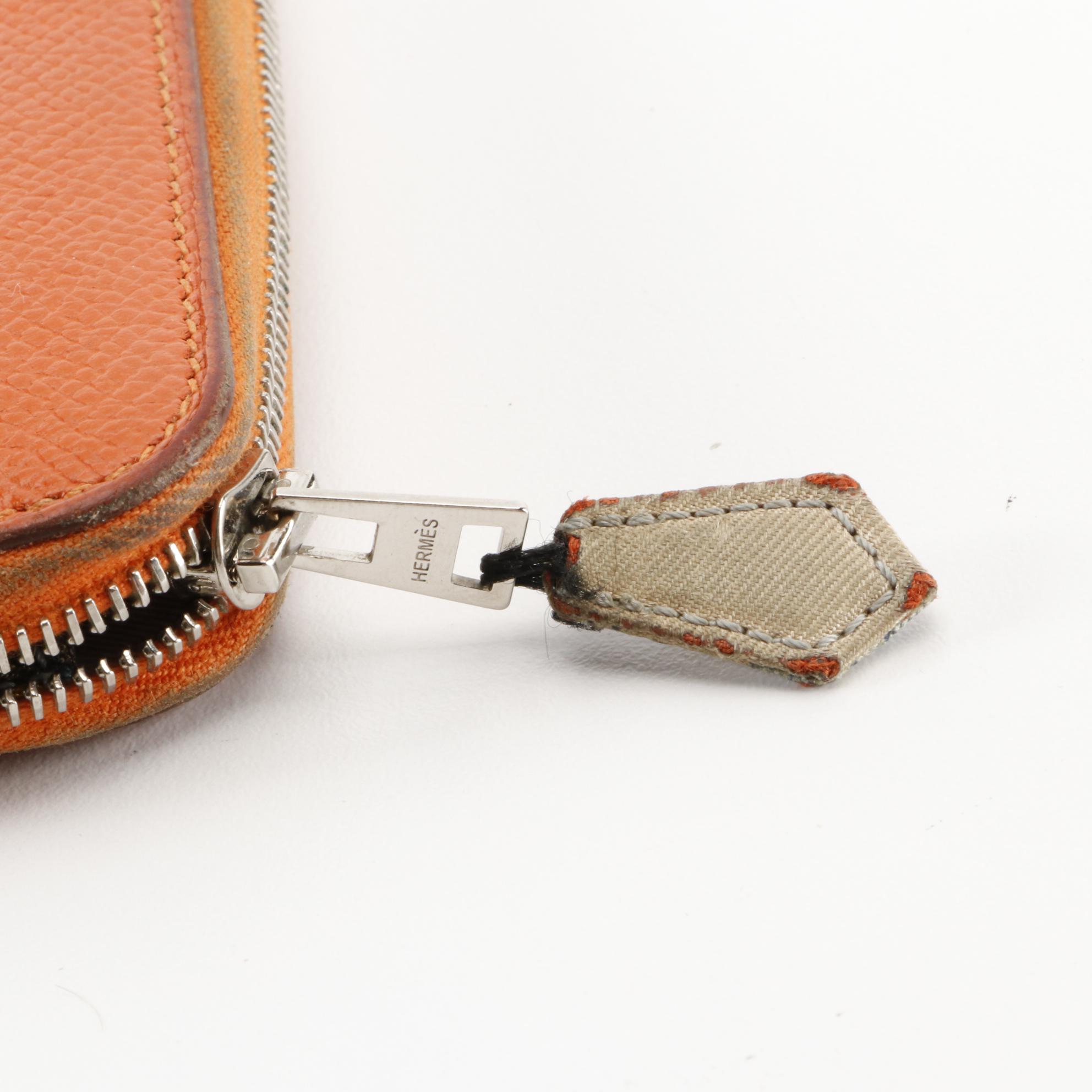 Hermès Epsom Leather Zip-Around Wallet