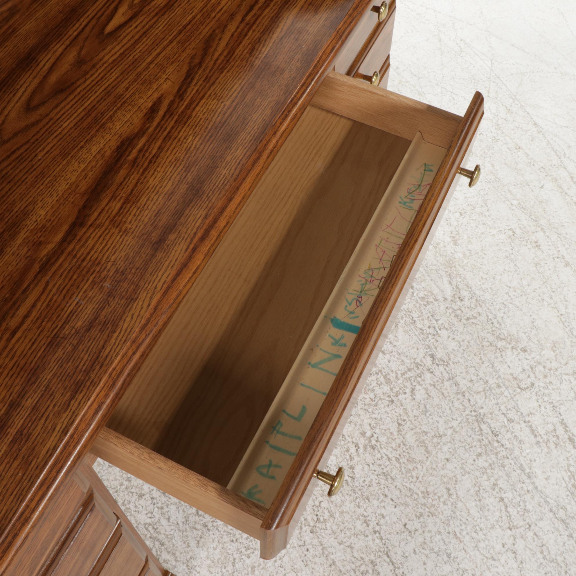Oak Finished Roll Top Desk, Late 20th to 21st Century