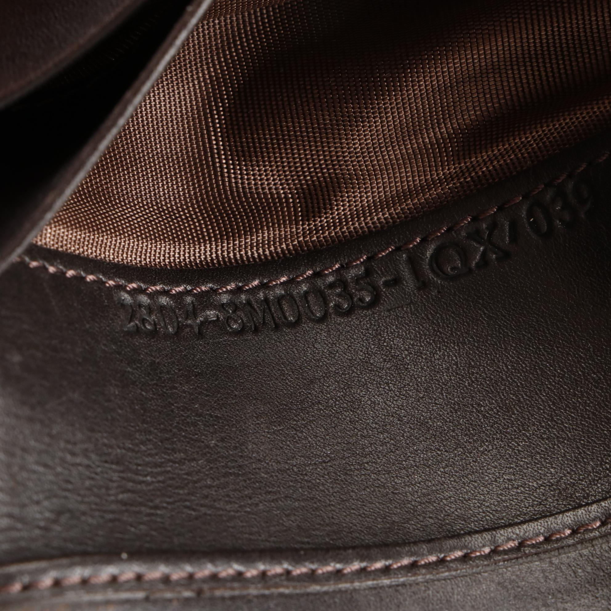 Fendi Zucca Canvas and Suede Compact Wallet