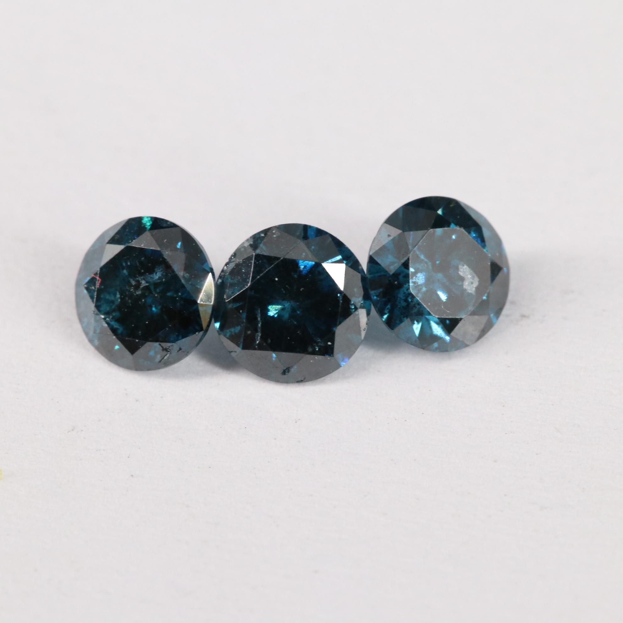 Loose 1.01 CTW Blue Diamond