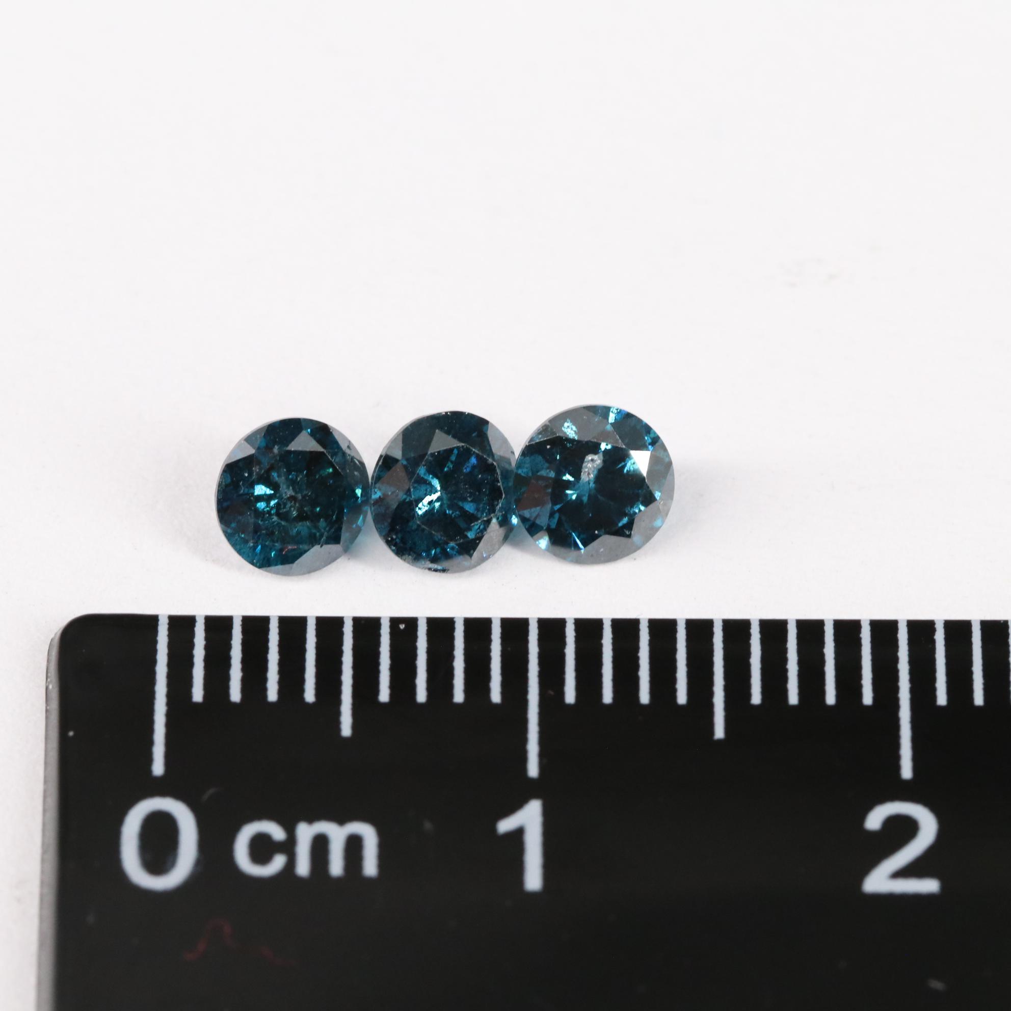 Loose 1.01 CTW Blue Diamond