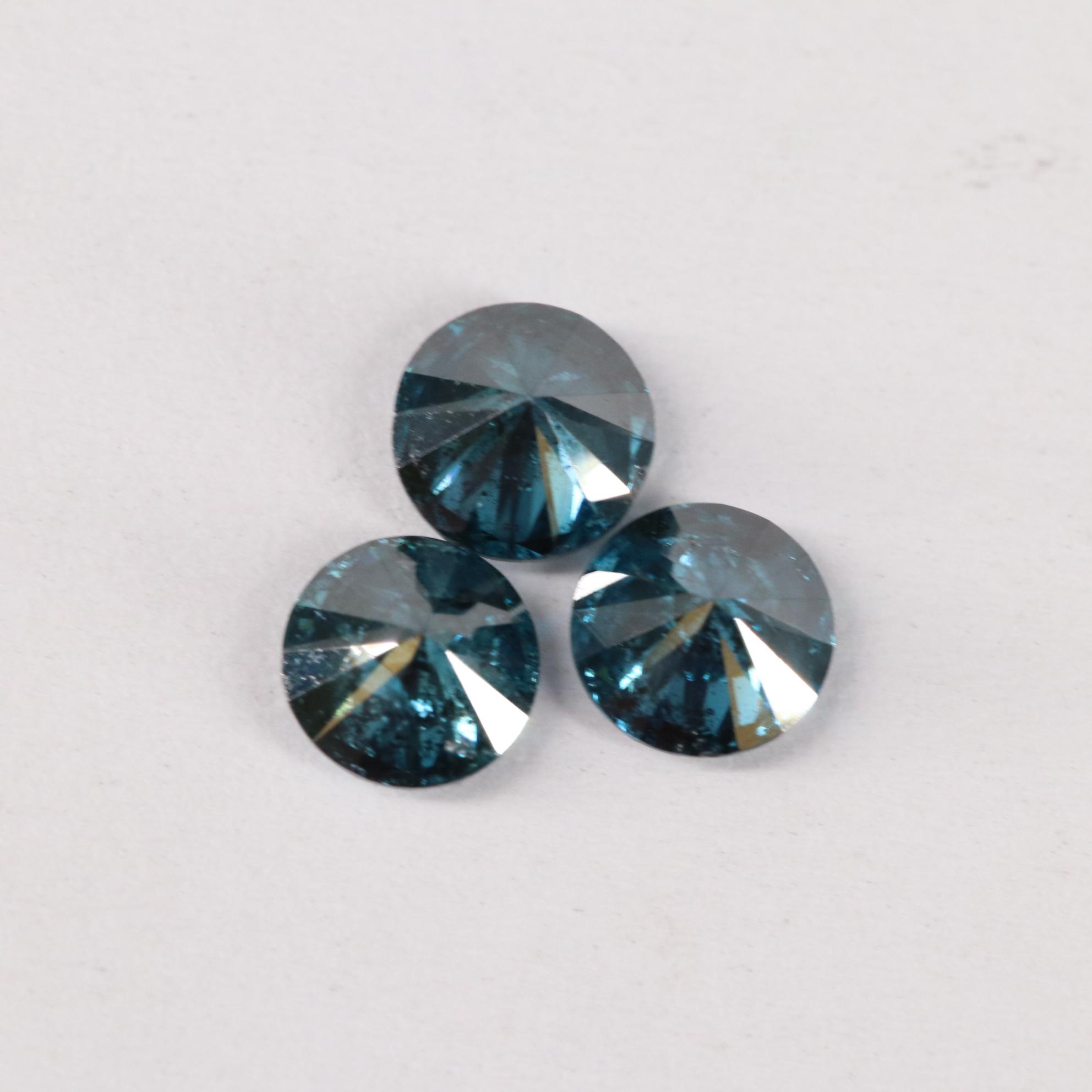 Loose 1.01 CTW Blue Diamond