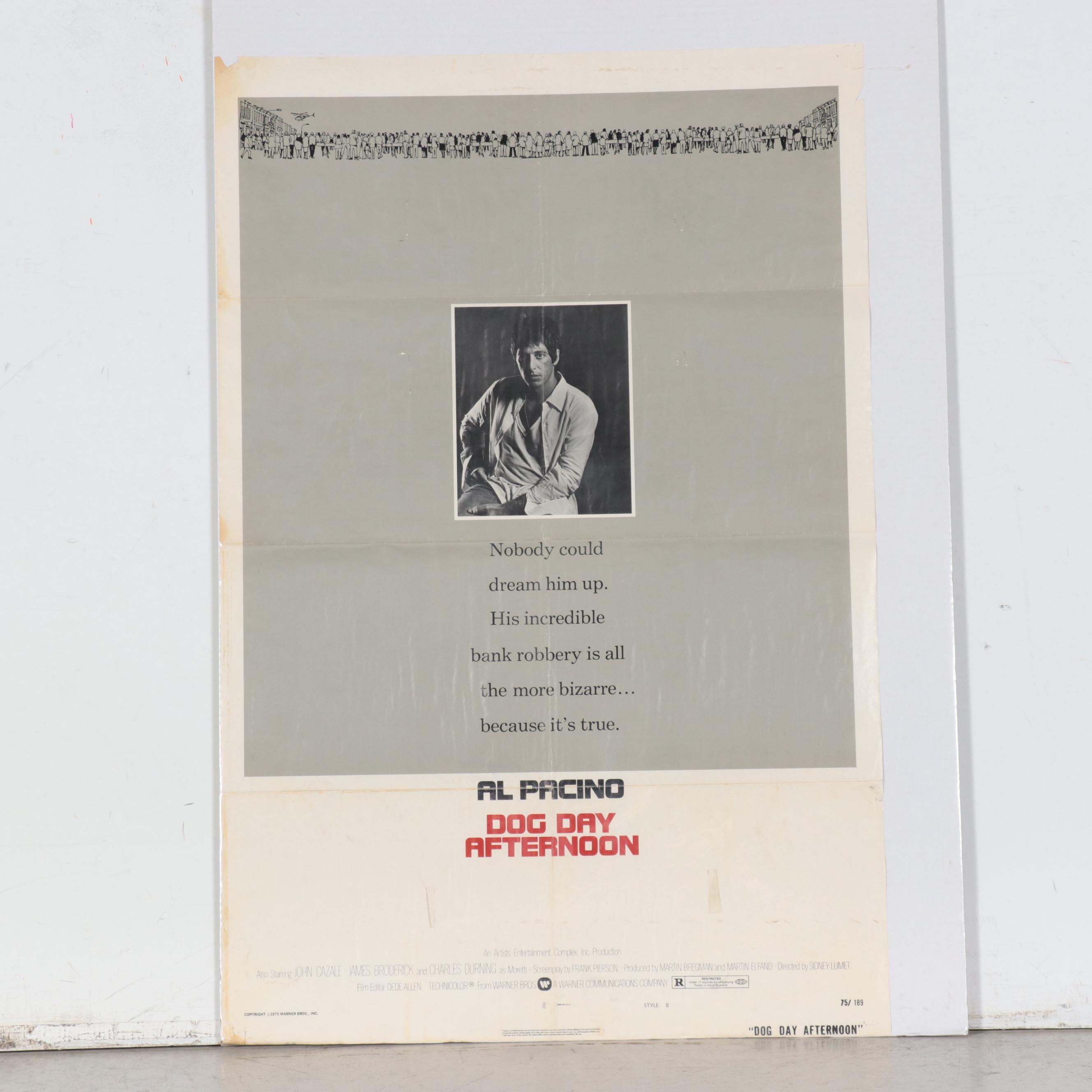 "Dog Day Afternoon" One Sheet Film Poster, 1975