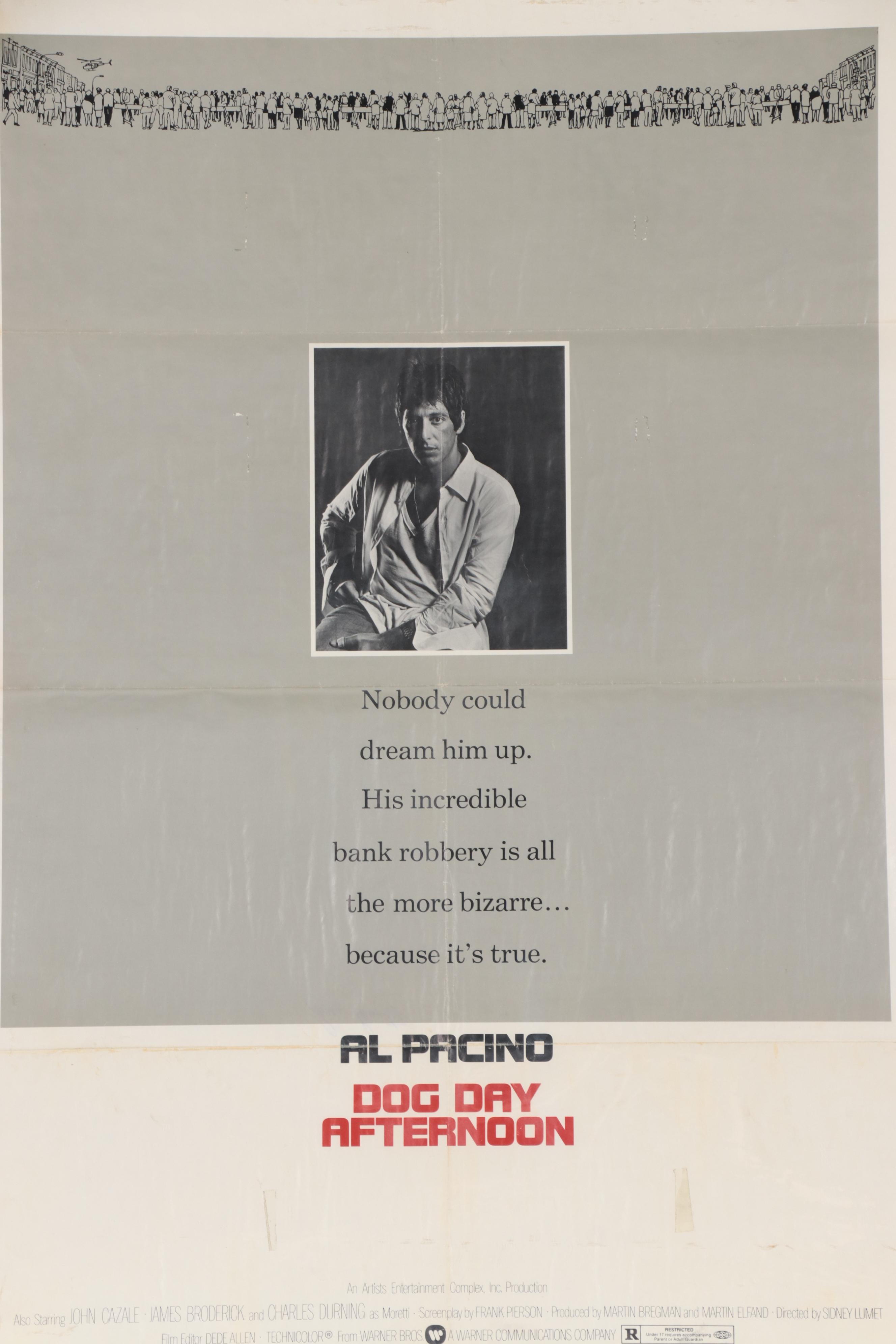 "Dog Day Afternoon" One Sheet Film Poster, 1975