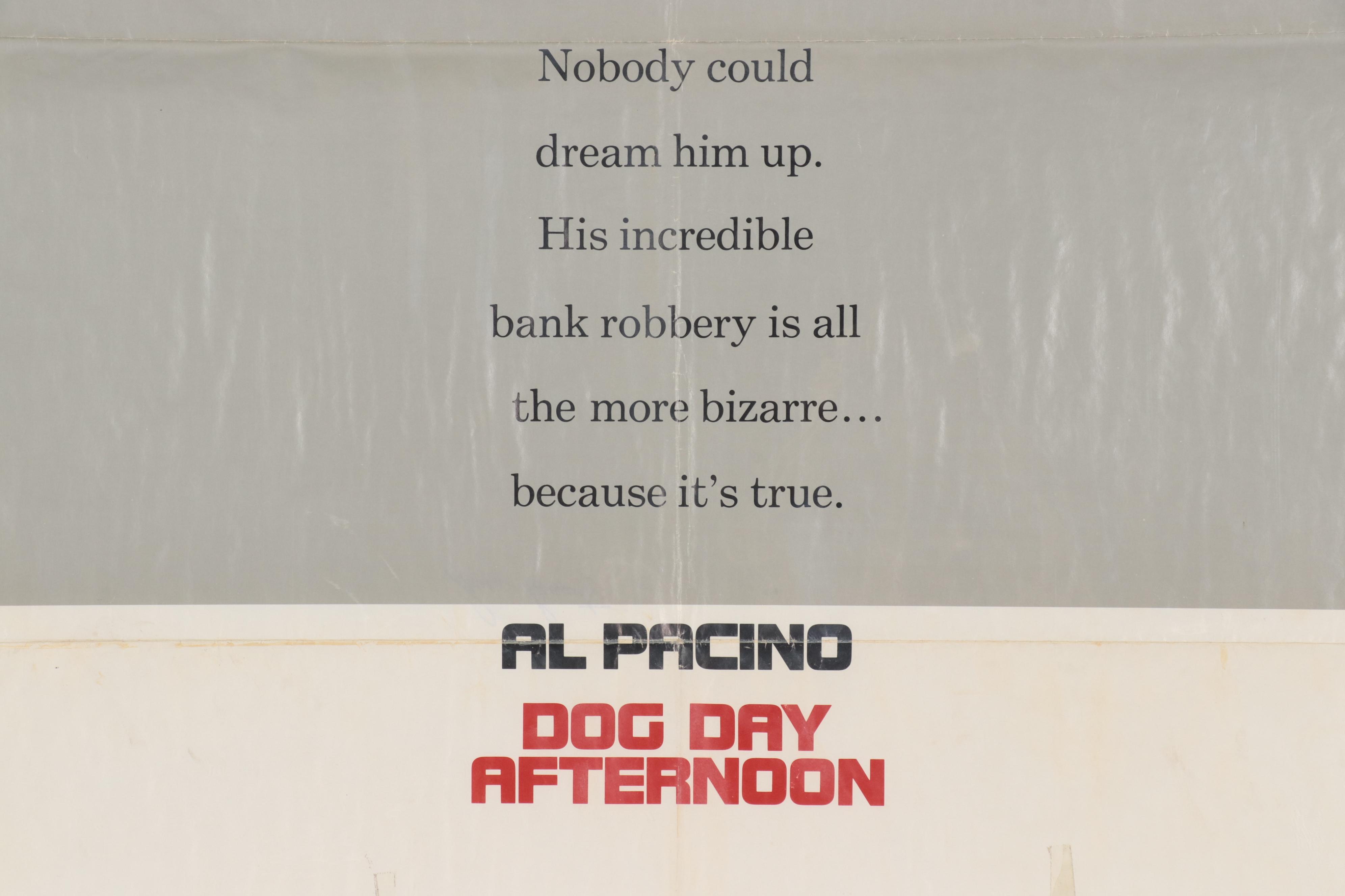 "Dog Day Afternoon" One Sheet Film Poster, 1975