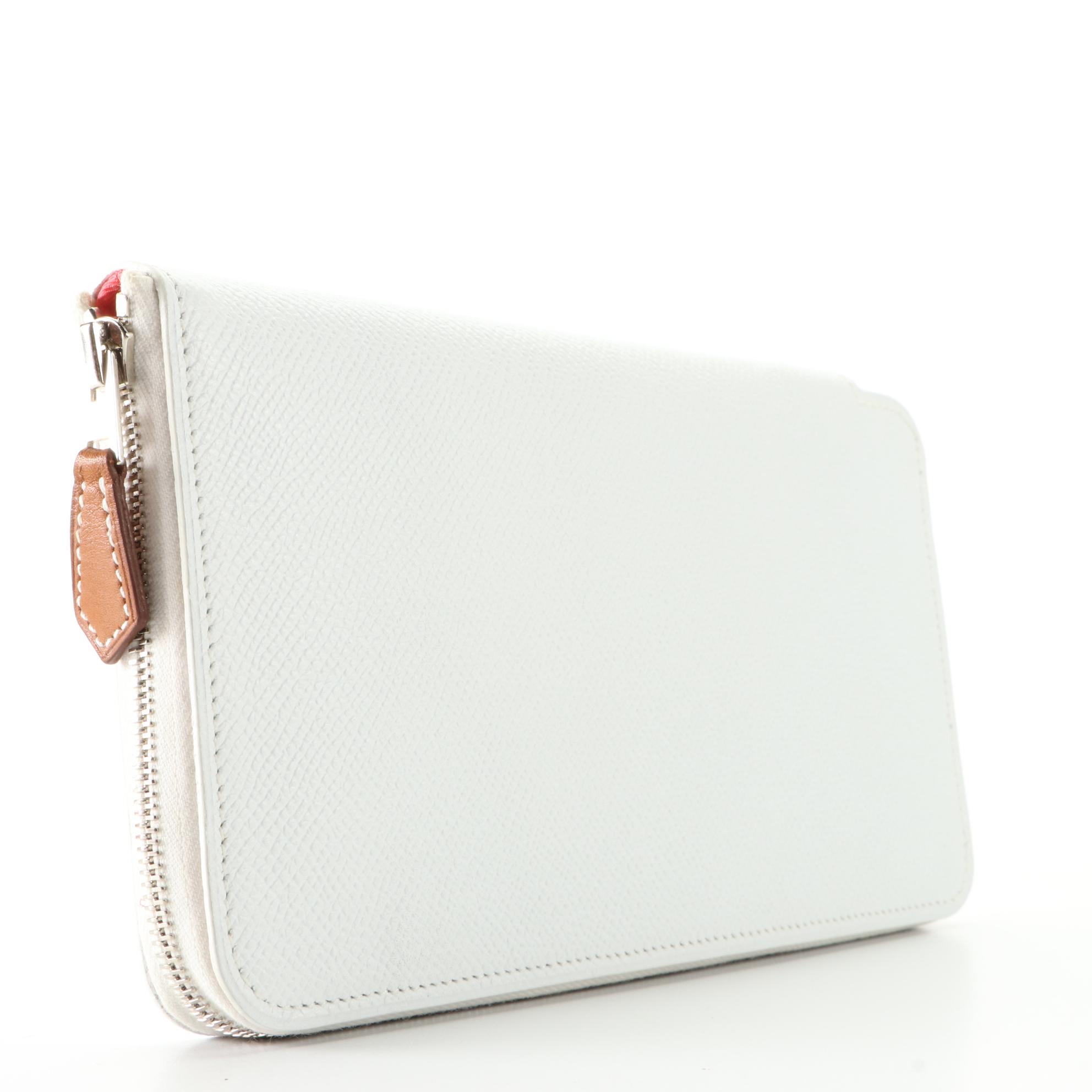 Hermès Silk' In Classique Long Wallet in Epsom Leather with Box