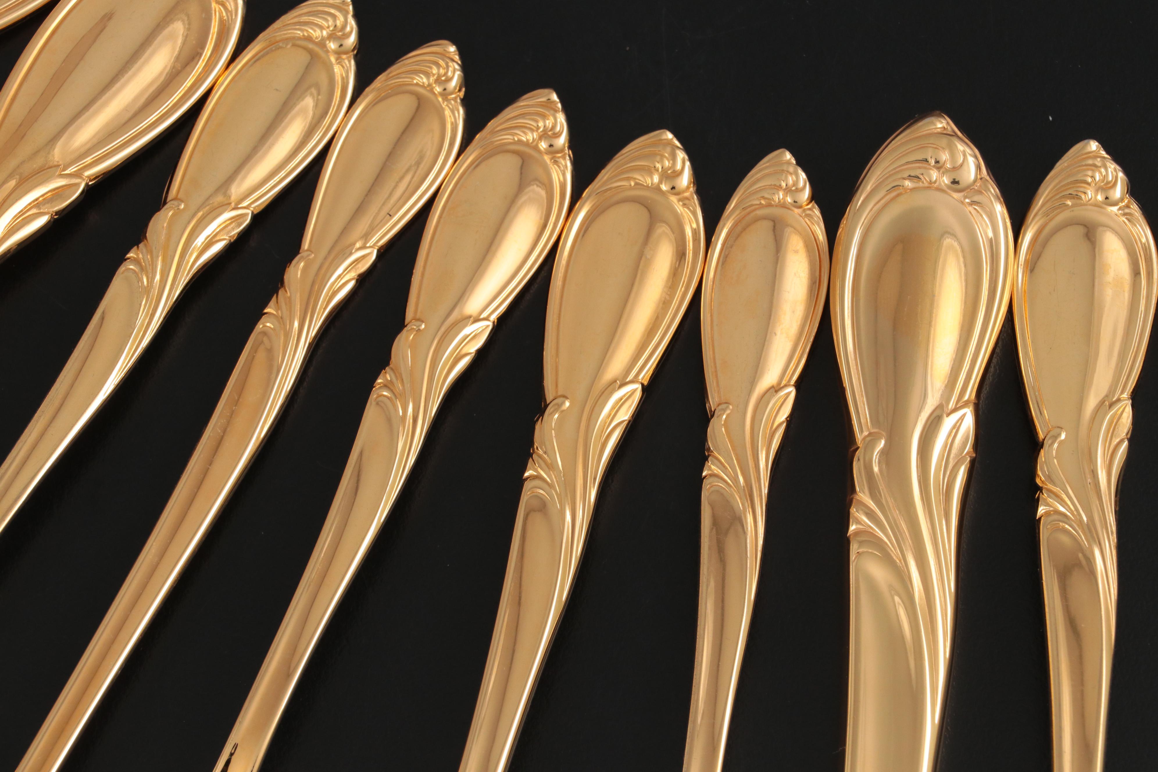 Yamazaki "Cache" Electroplated Steel Flatware with Storage Chest