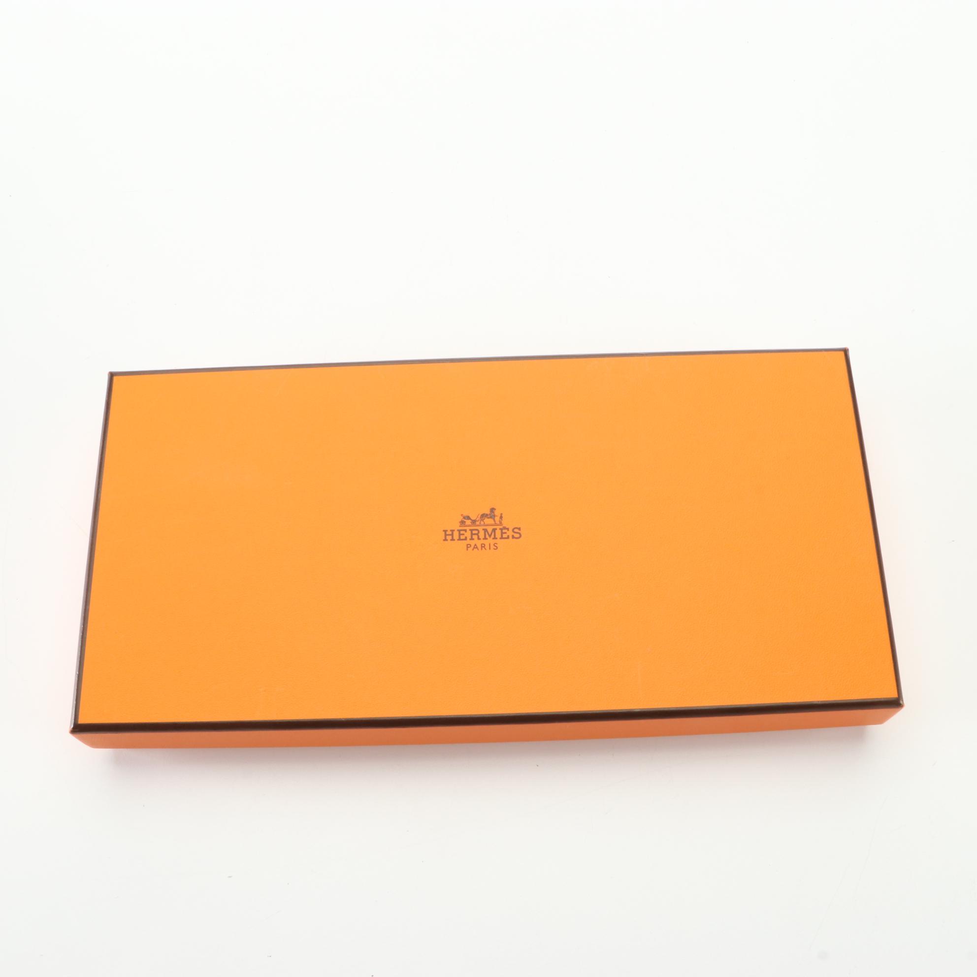 Hermès Silk' In Classique Long Wallet in Epsom Leather with Box