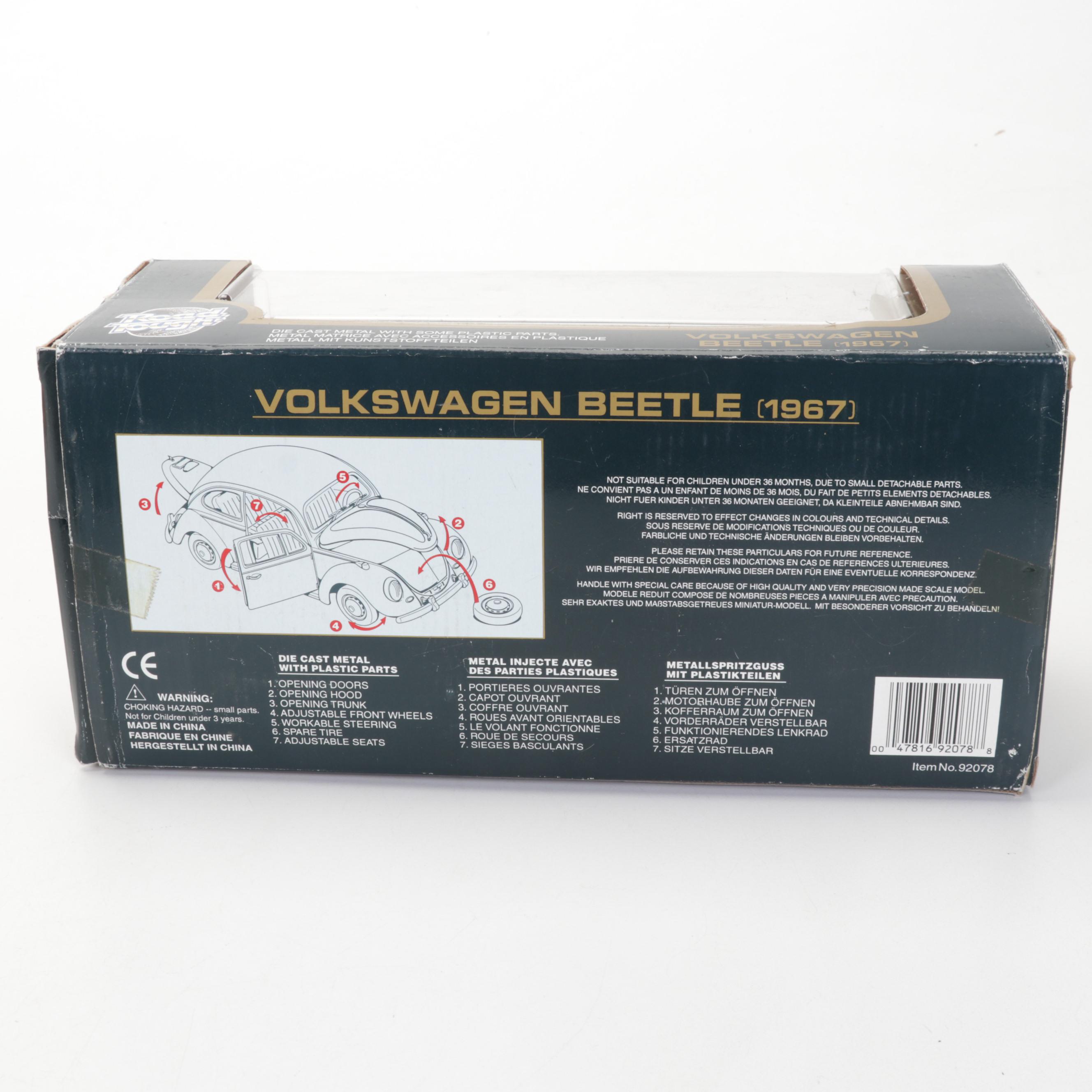 Metal Native American Toy Figurines, Marbles, VW Beetle, and More Toys and Books