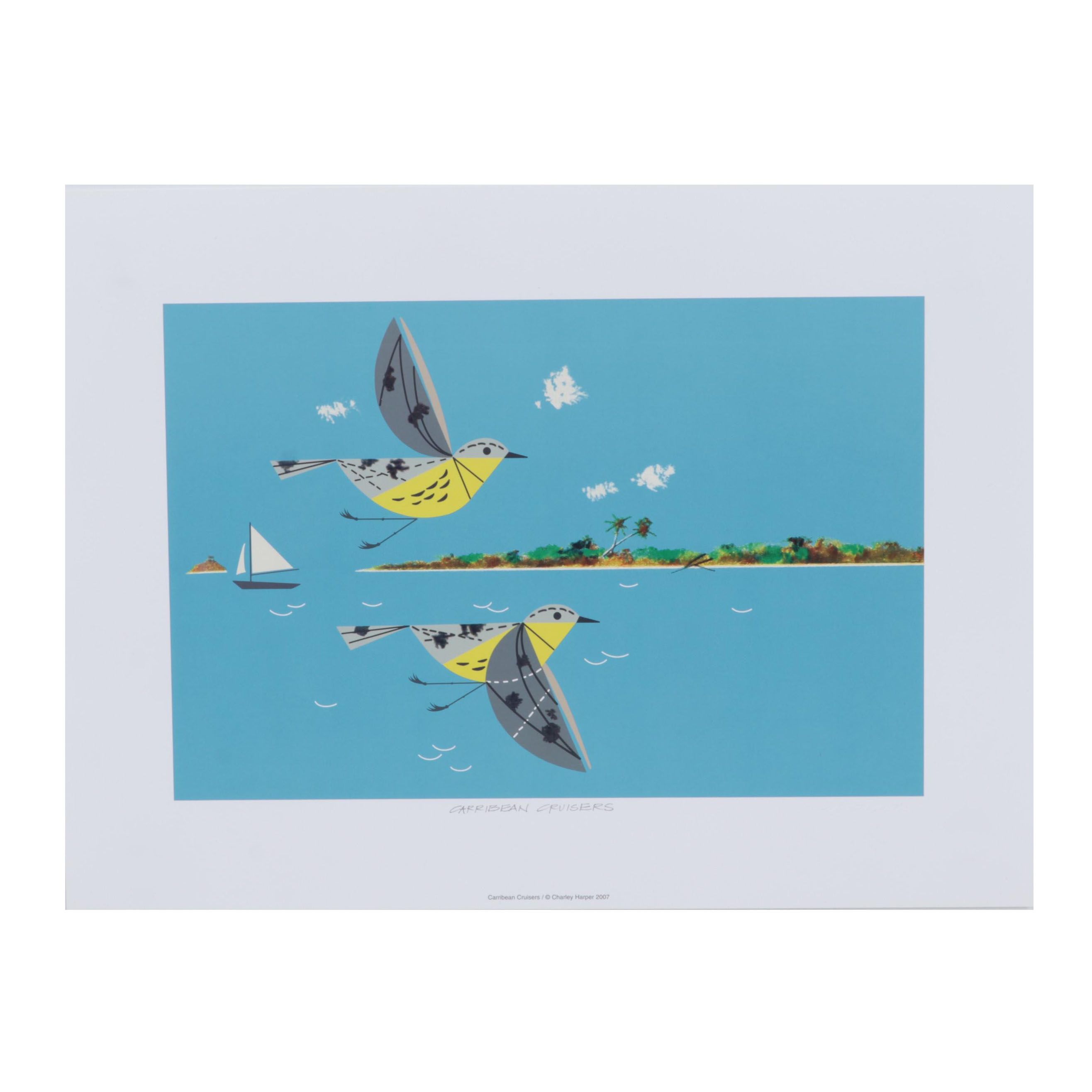 Offset Lithograph After Charley Harper "Caribbean Cruisers," circa 2007