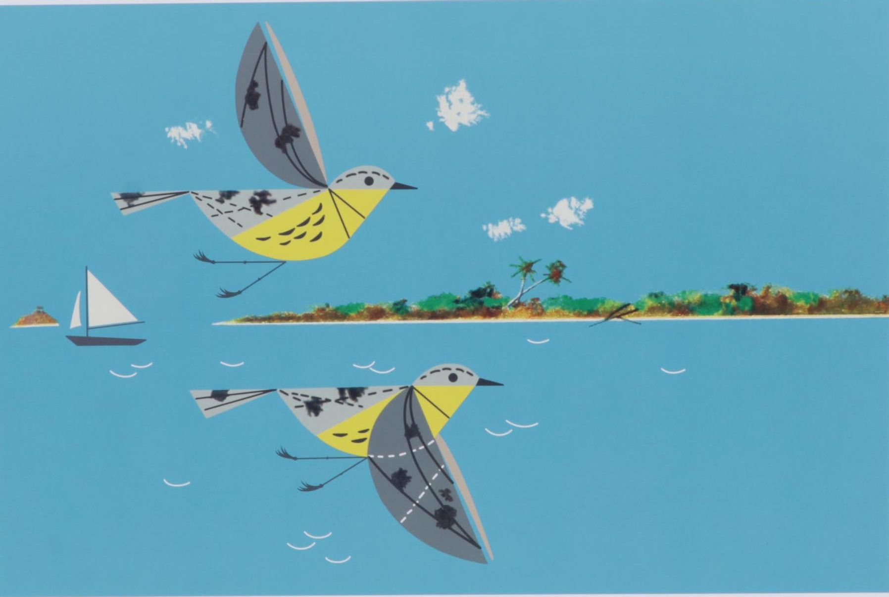 Offset Lithograph After Charley Harper "Caribbean Cruisers," circa 2007