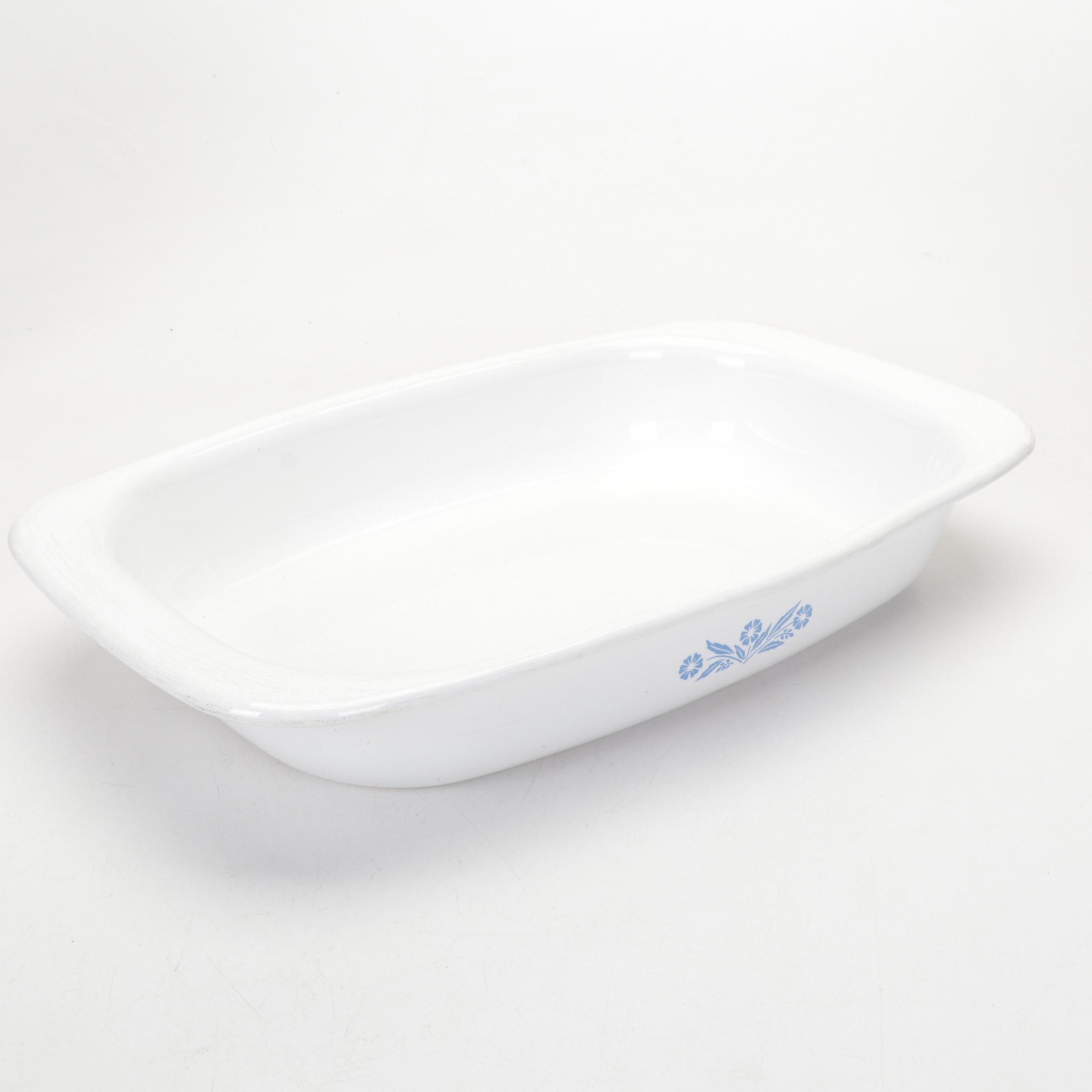 Corningware Casserole Dish with Pottery Barn and Other Enamelware