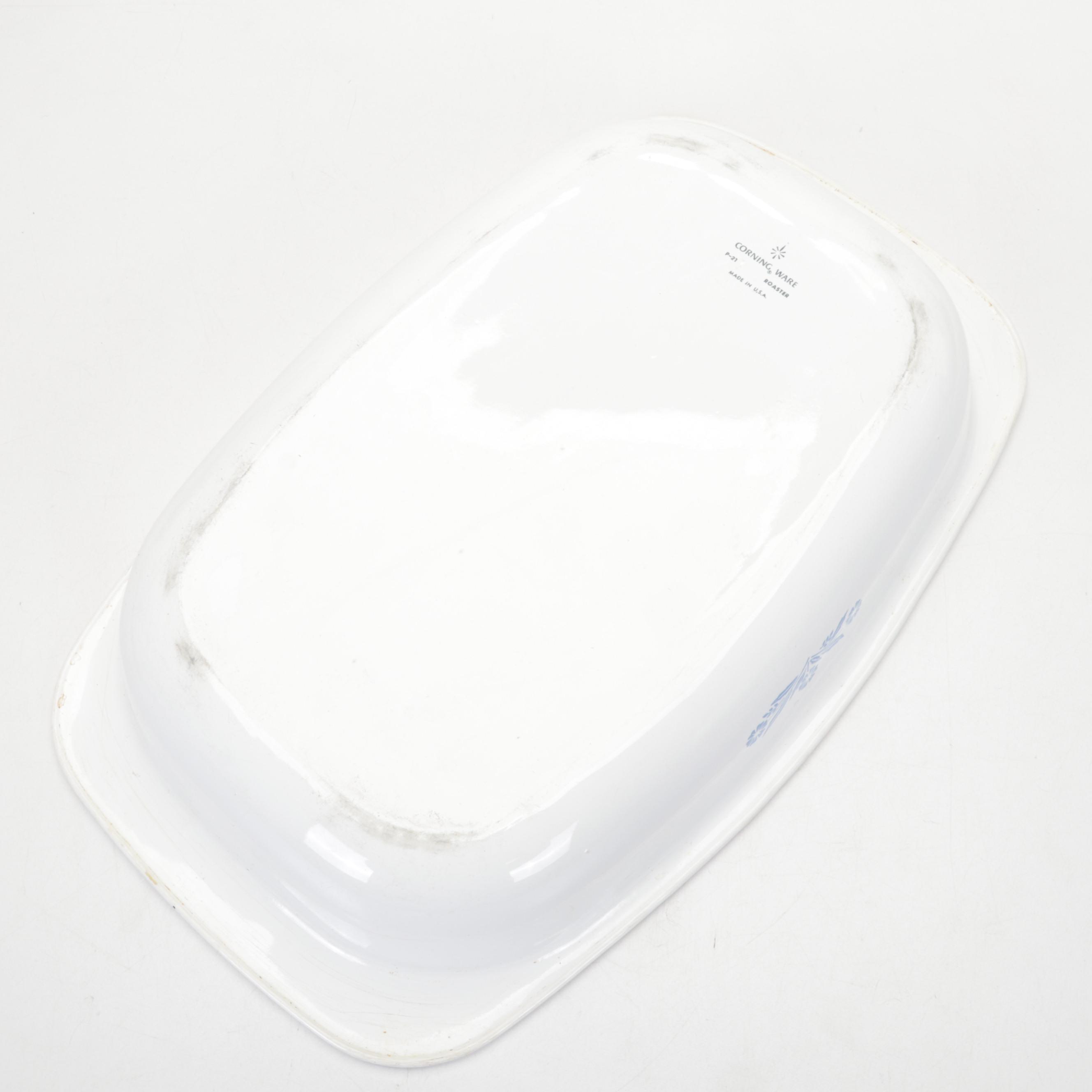 Corningware Casserole Dish with Pottery Barn and Other Enamelware