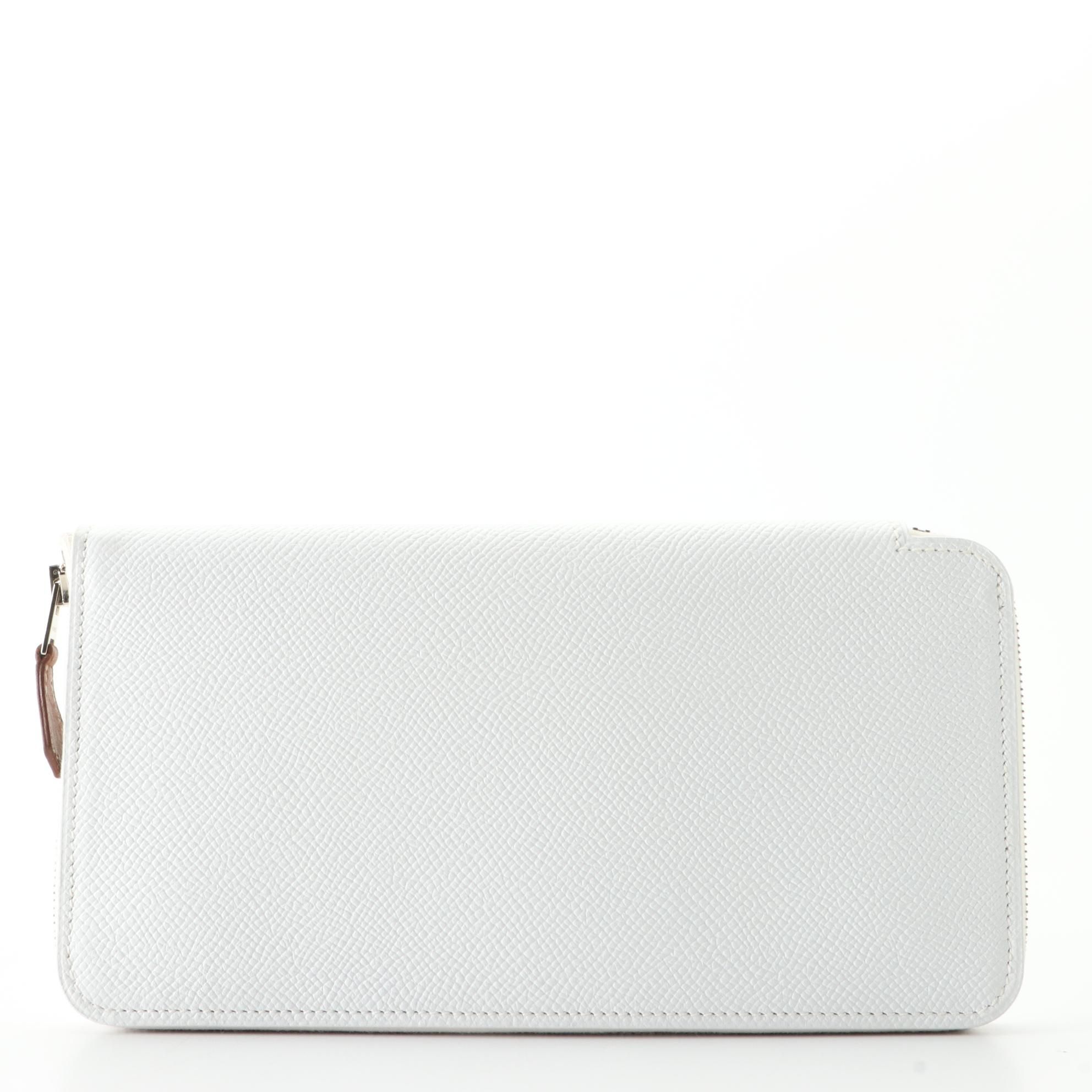 Hermès Silk' In Classique Long Wallet in Epsom Leather with Box