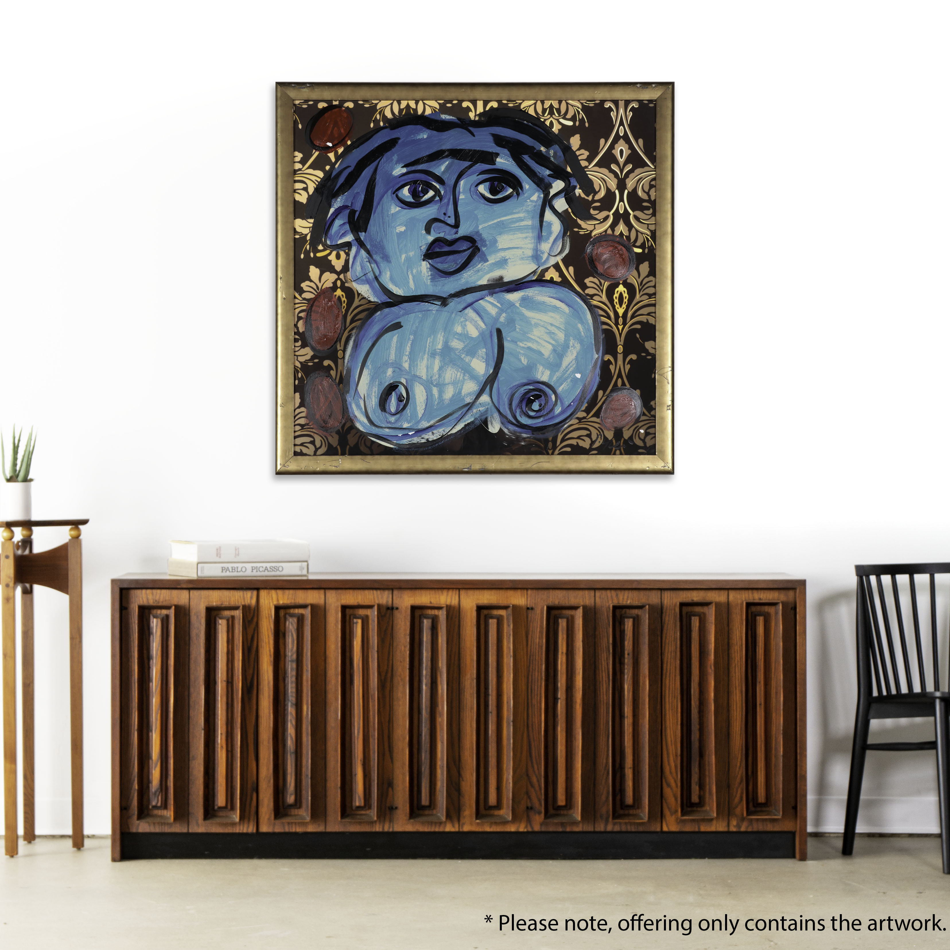 Peter Keil Abstract Portrait Mixed Media Acrylic Painting