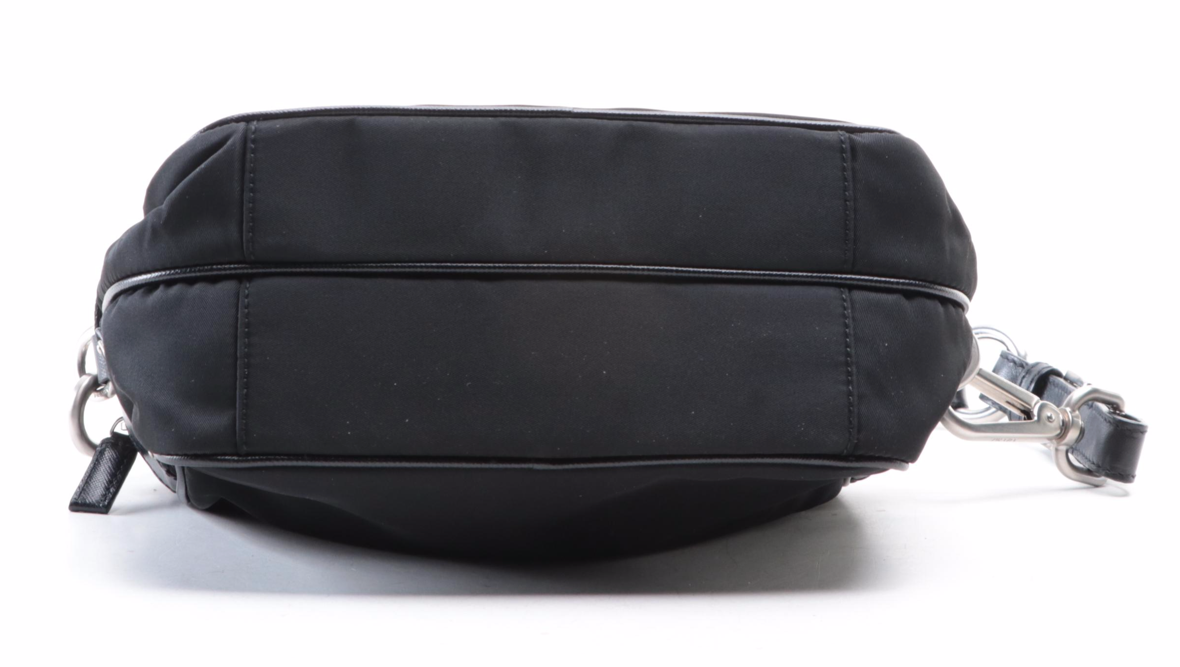 Prada Tessuto Nylon and Saffiano Leather Shoulder Bag