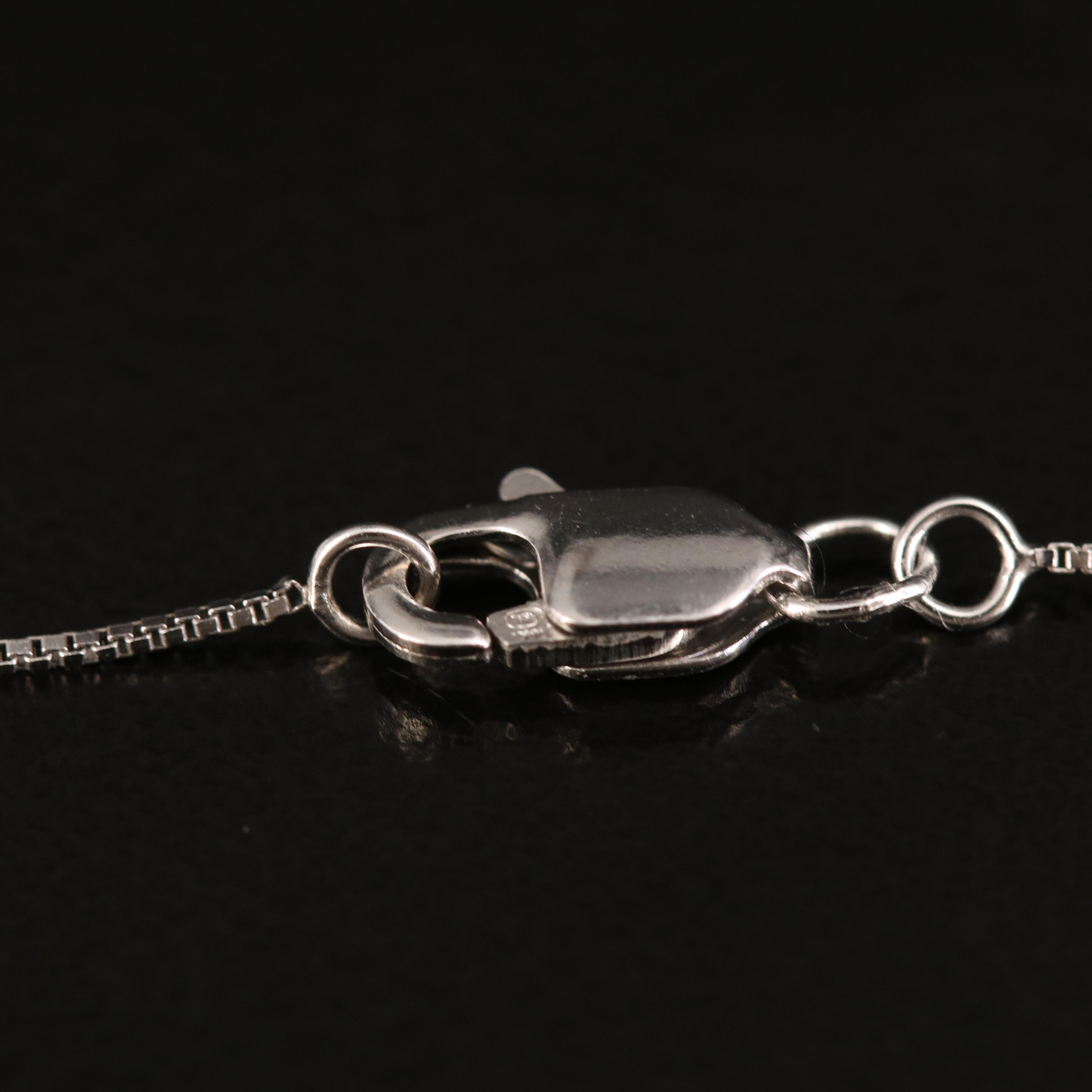 14K 0.98 CT Diamond Solitaire Pendant