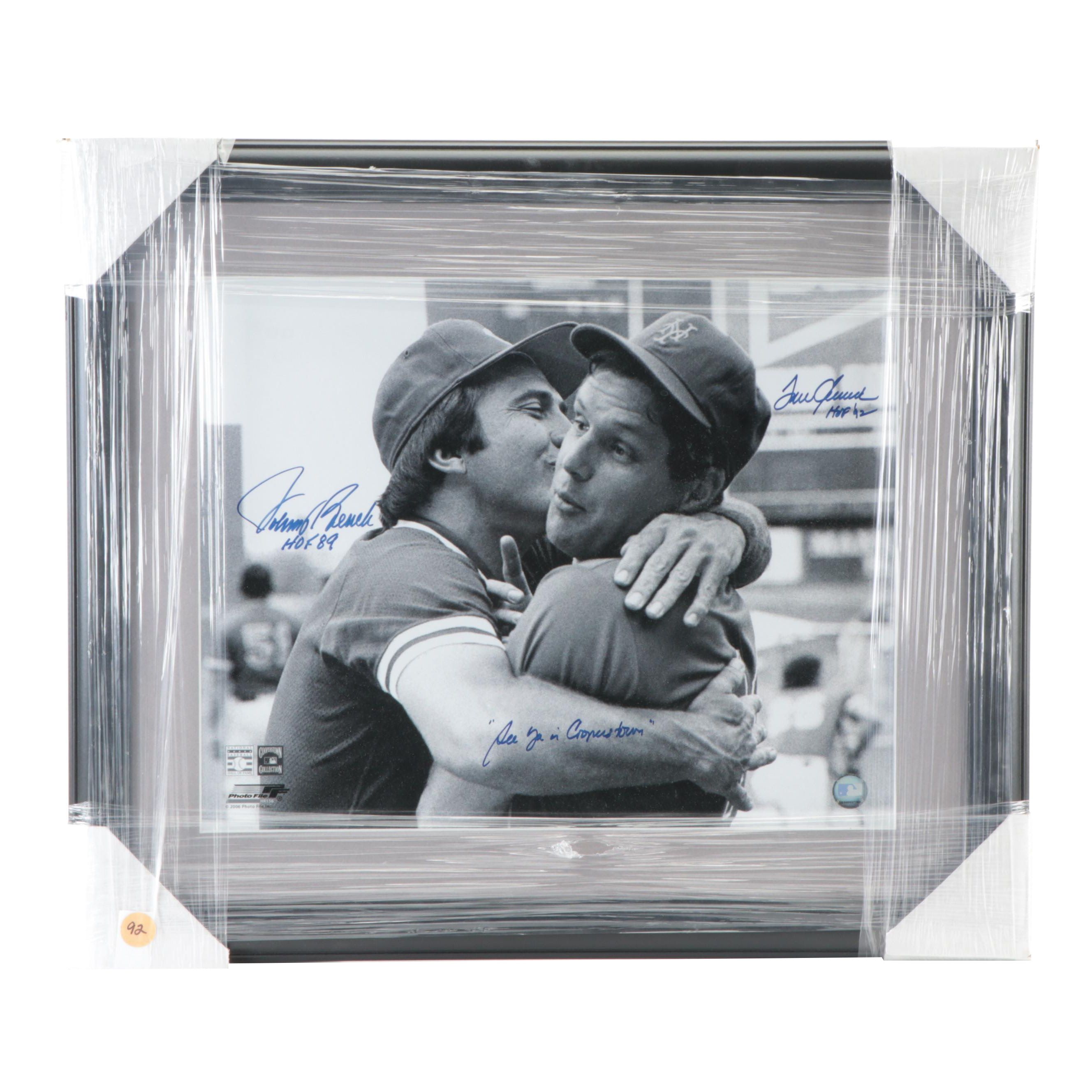Johnny Bench and Tom Seaver Signed "See Ya in Cooperstown" Kiss Giclée