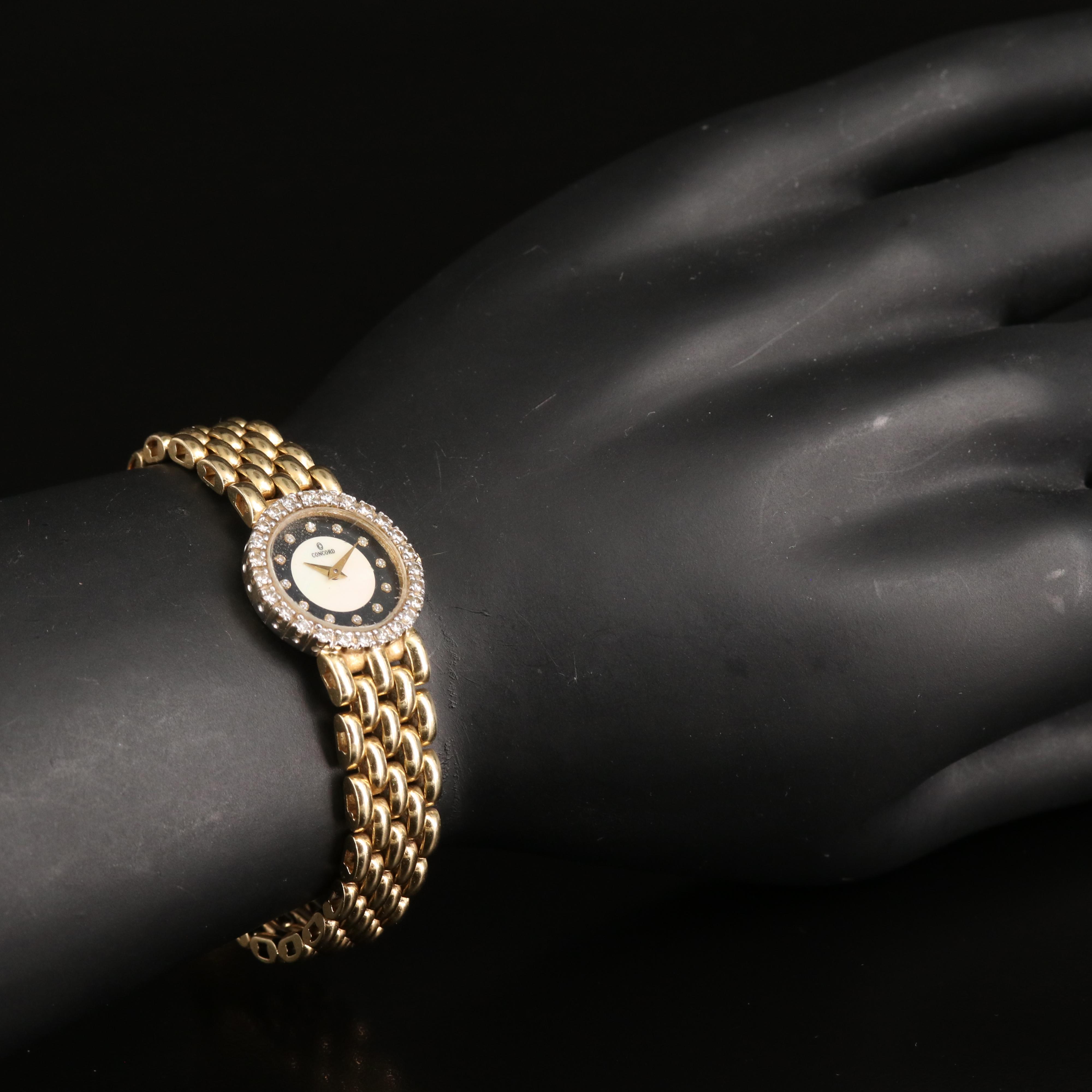 Vintage Concord 14K 0.55 CTW Diamond Watch