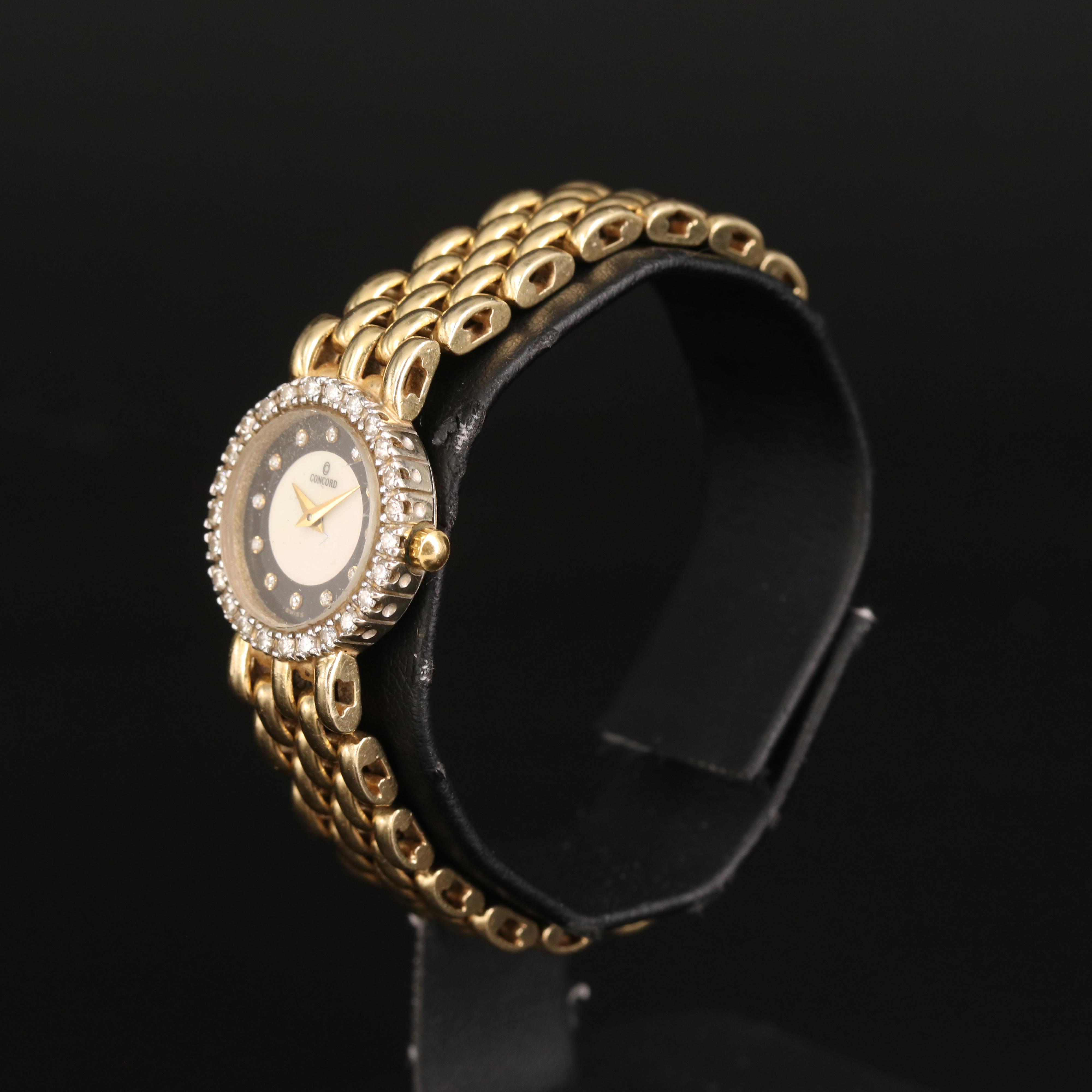 Vintage Concord 14K 0.55 CTW Diamond Watch