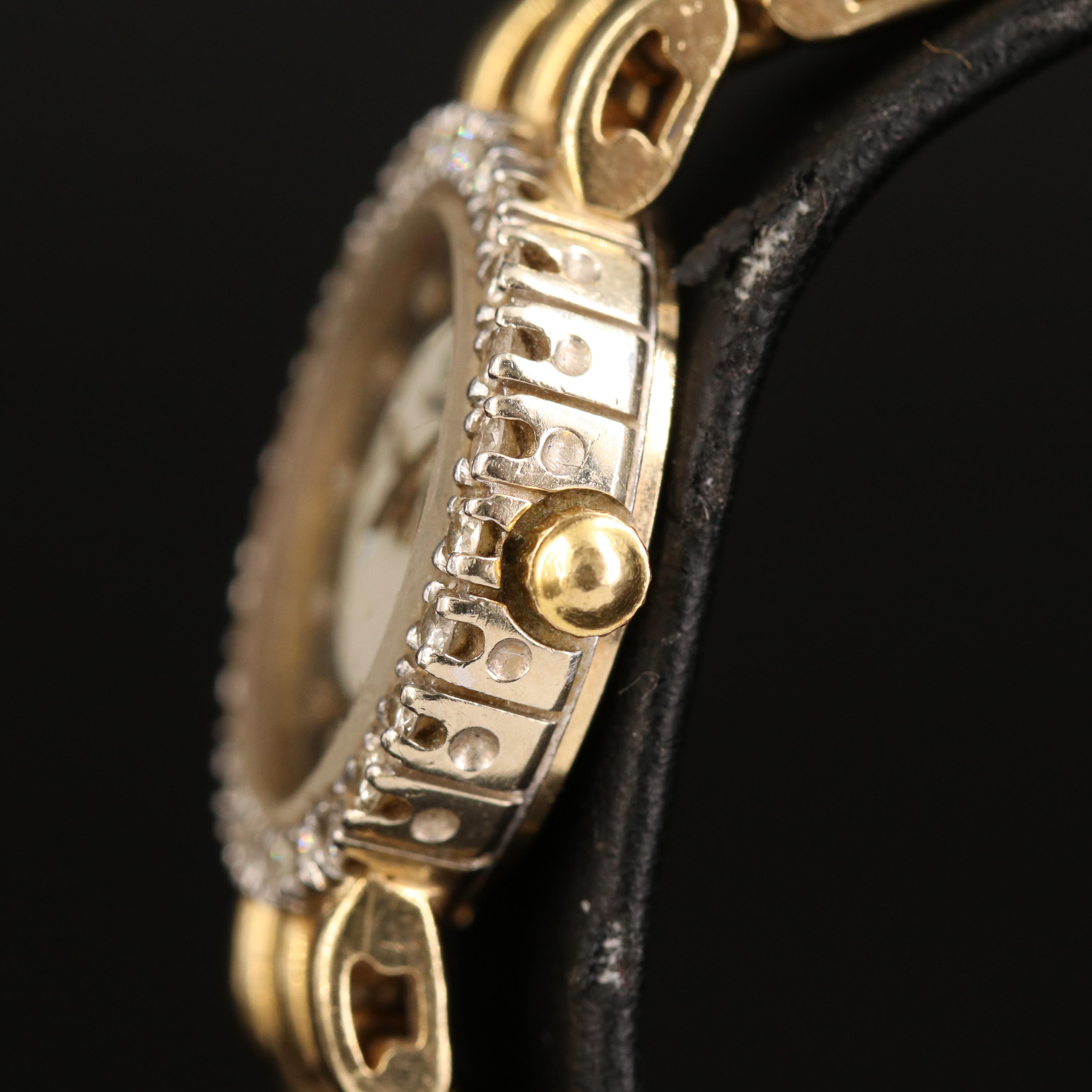 Vintage Concord 14K 0.55 CTW Diamond Watch