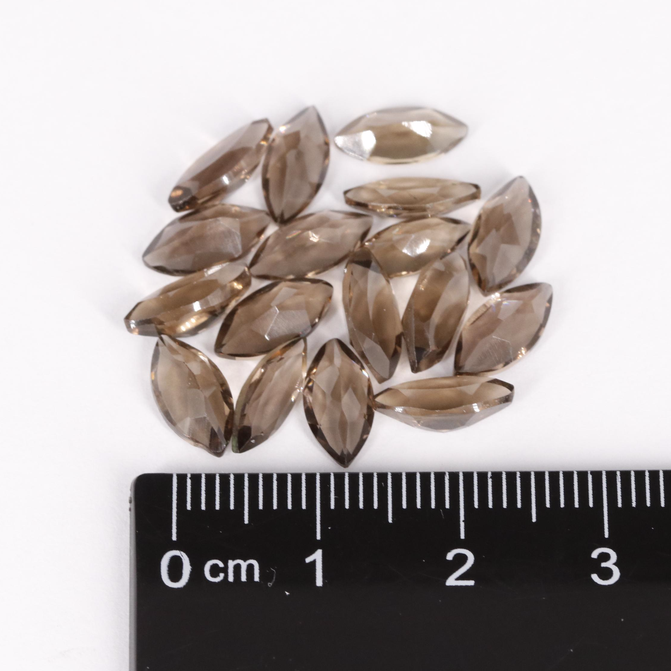 Loose 15.37 CTW Smoky Quartz Stones