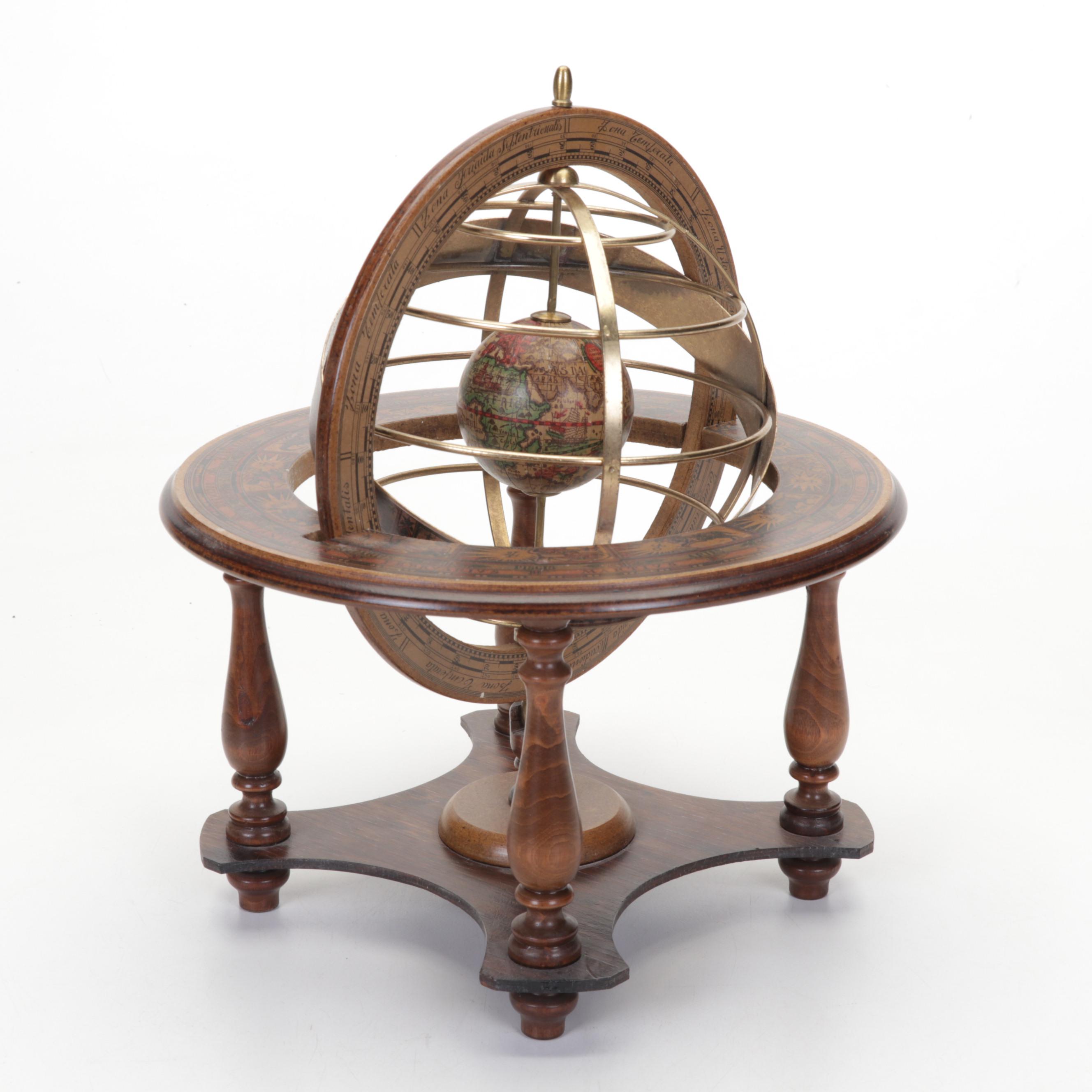 Zodiac Globe, Wooden Cars With Bust After Hermes of Praxiteles, and More